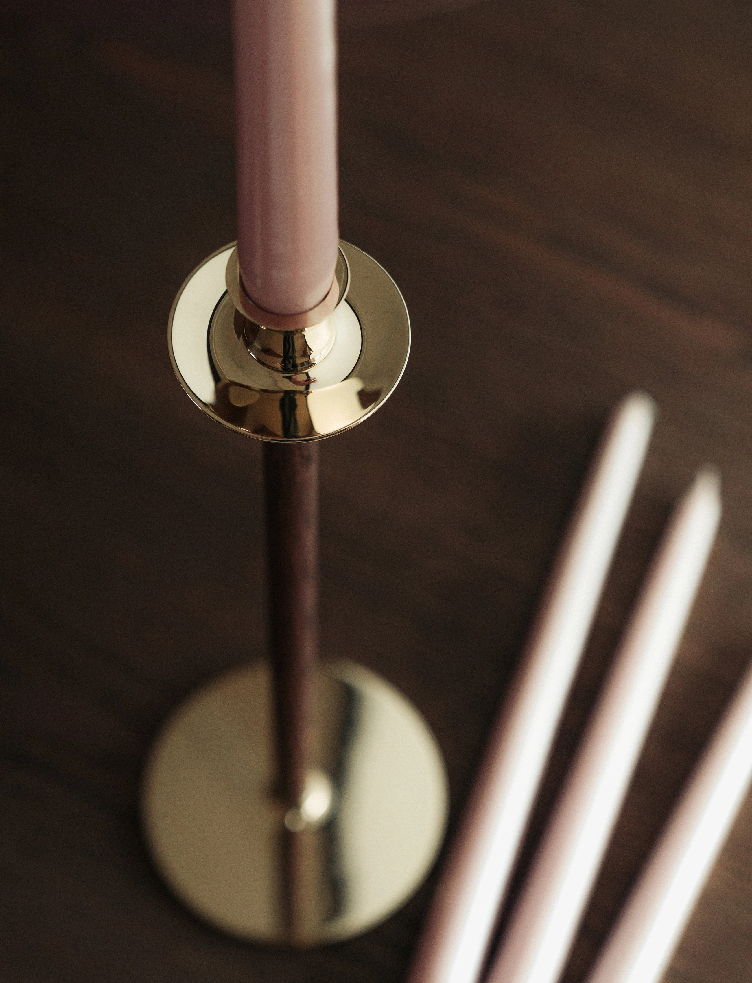 Hilke Collection - Manor Candle Dusty Pink Pearl - stagelys - dusty pink pearl - 3