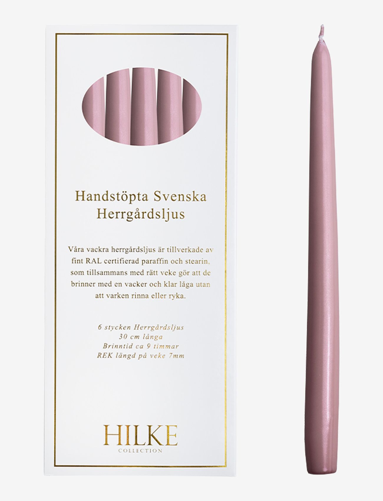 Hilke Collection - Manor Candle Rose Metallic - osta hinna alusel - rose metallic - 0