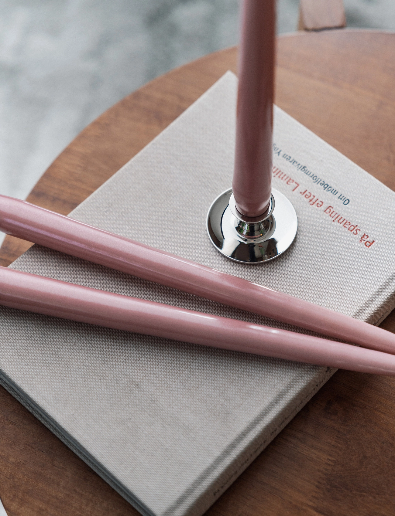 Hilke Collection - Manor Candle Rose Metallic - pikad küünlad - rose metallic - 1