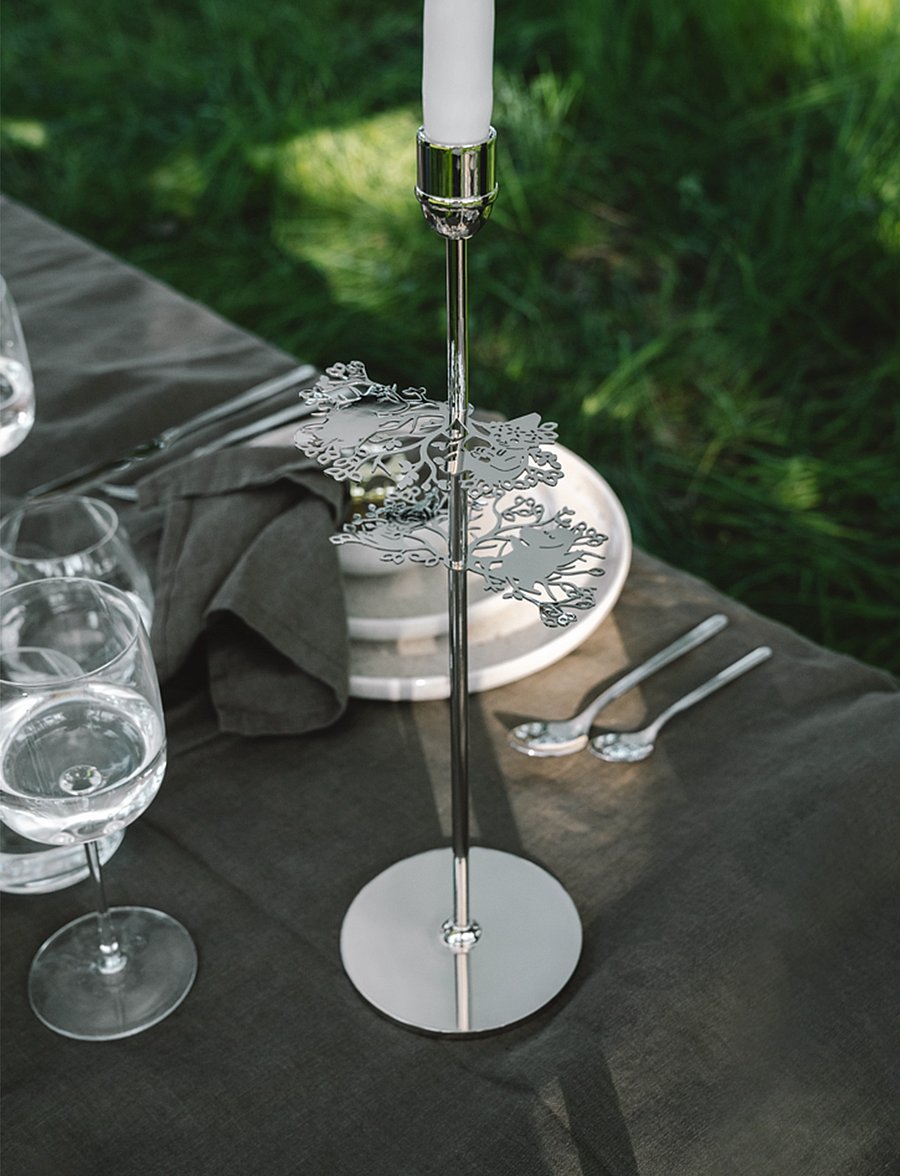 Hilke Collection - Candlestand Hilke X Moomin No.2 - küünlajalad - silver - 3