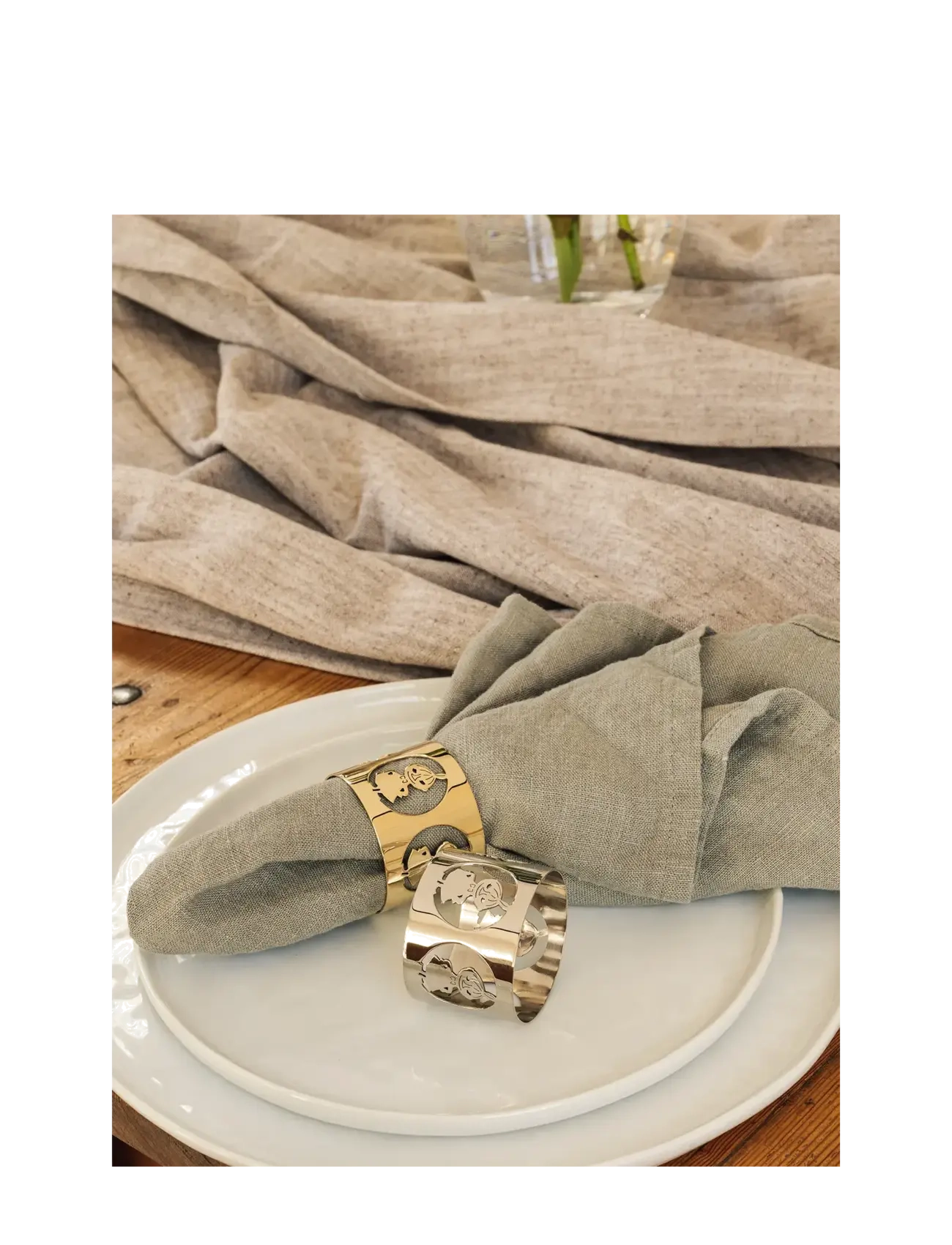 Hilke Collection - Napkinrings Hilke X Mumin, Lilla My - silver - 1