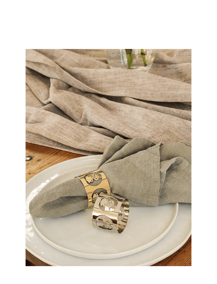 Hilke Collection - Napkinrings Hilke X Mumin, Lilla My - silver - 1
