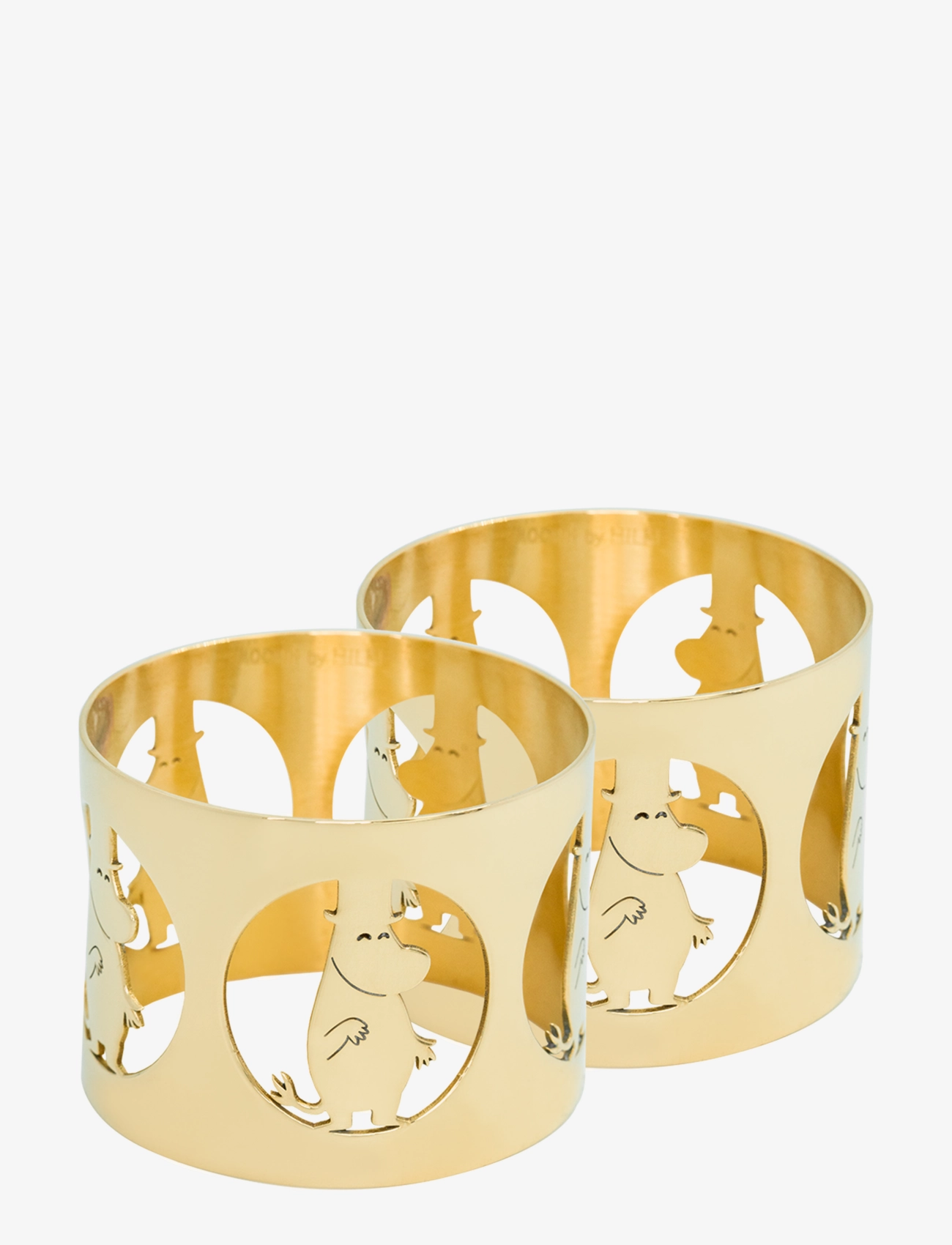 Hilke Collection Servietringe Hilke X Mumitrold, Mumifar, Servietring og -holder, Guld, Str: 5X5CM