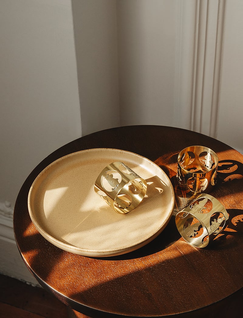 Hilke Collection - Napkinrings Hilke X Moomin, Moominpappa - serviettenringe- & halter - gold - 2