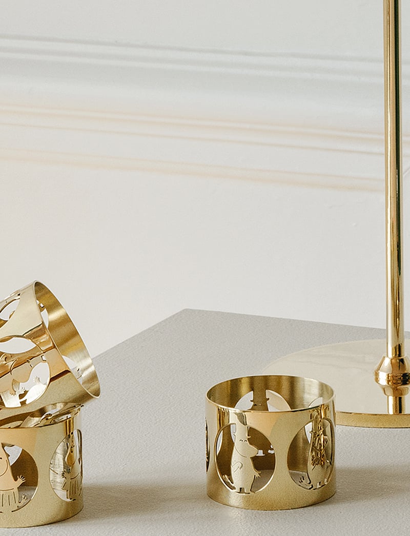 Hilke Collection - Napkinrings Hilke X Moomin, Moominpappa - serviettenringe- & halter - gold - 3