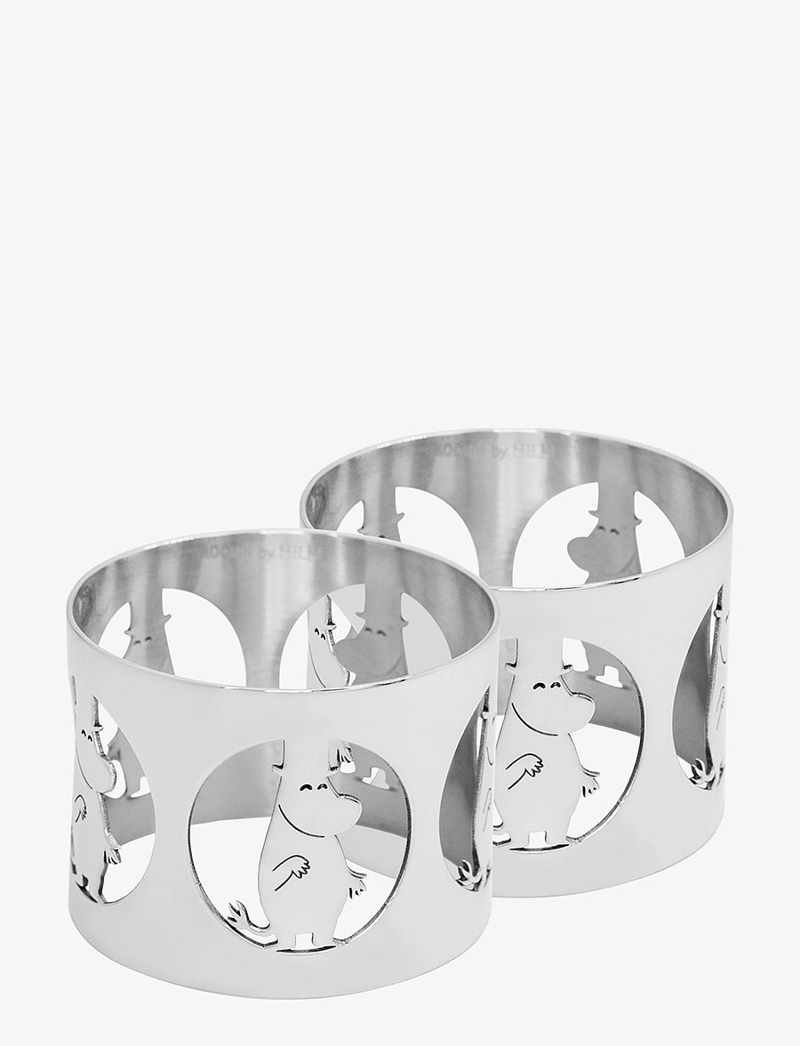 Hilke Collection - Napkinrings Hilke X Moomin, Moominpappa - trendid - silver - 1