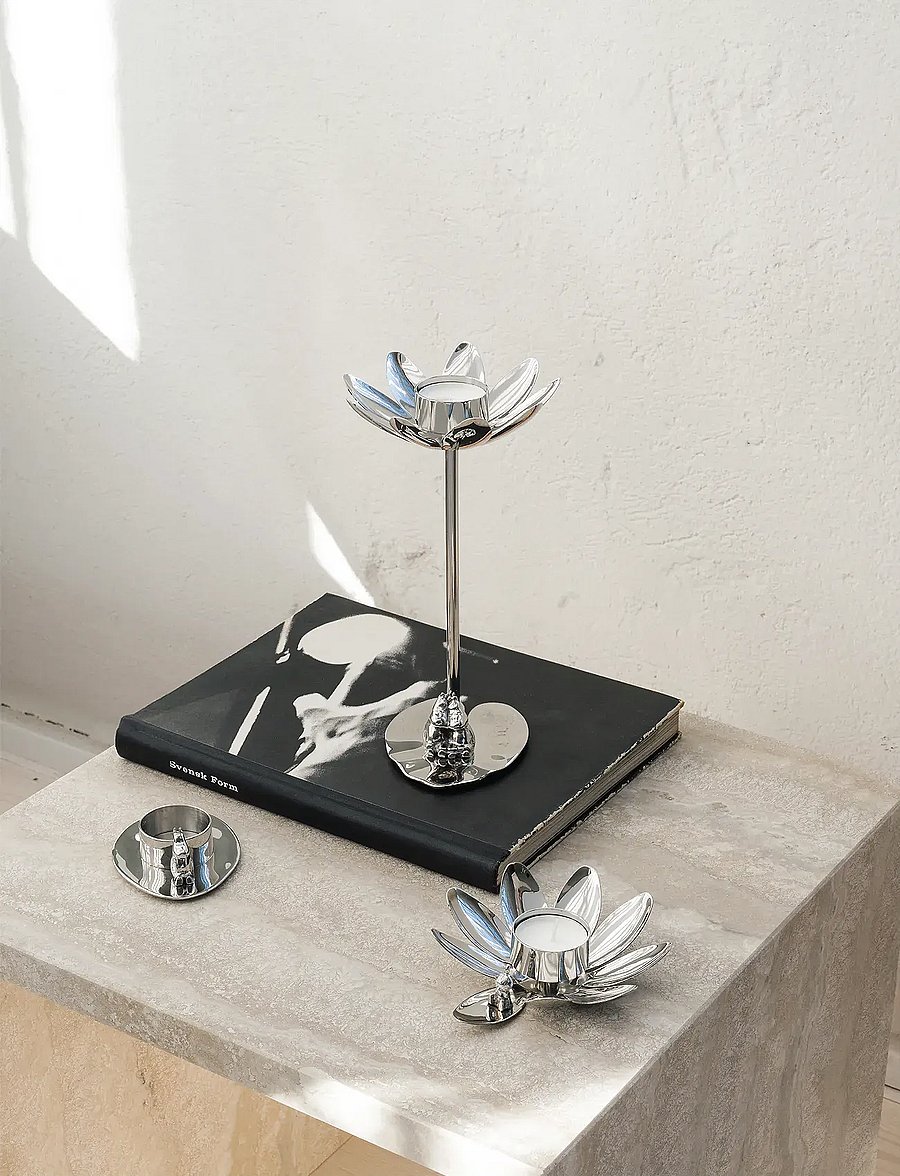 Hilke Collection - Candlestand Hilke X Moomin, Little My - teeküünlad - silver - 3