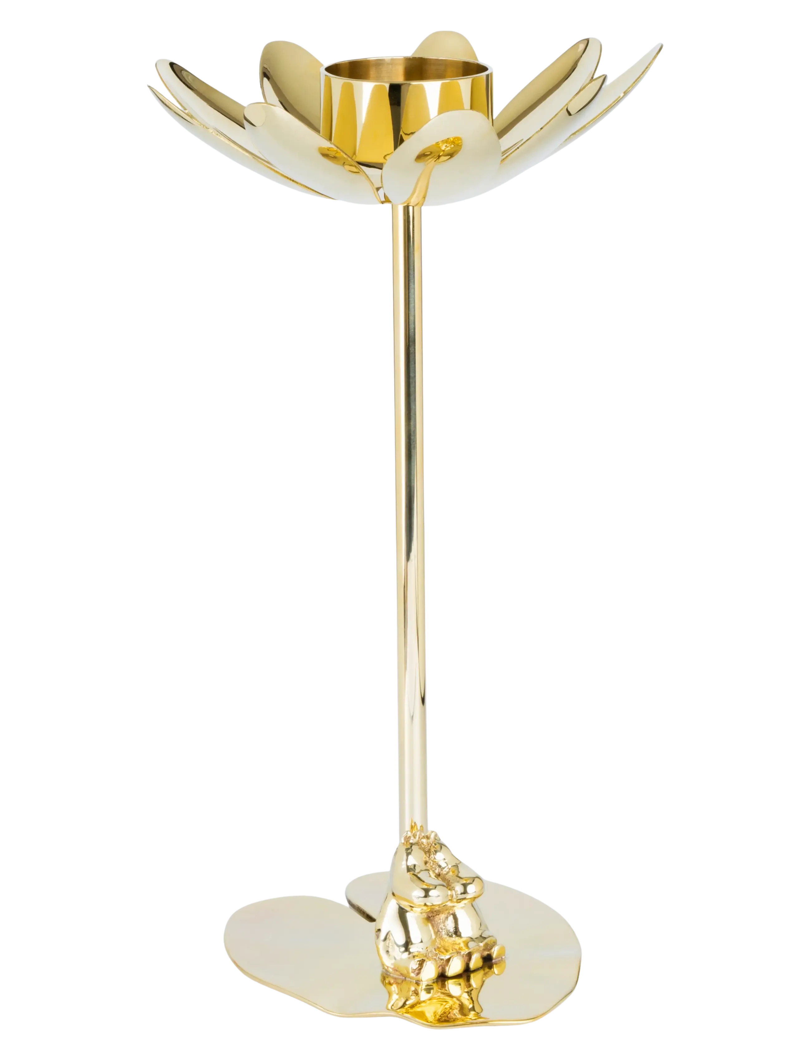 Hilke Collection Candlestand Hilke X Moomin & Snorkmaiden, H23.5 cm, Gold, Lysestager & Lanterner > Fyrfadsstager, Unisex