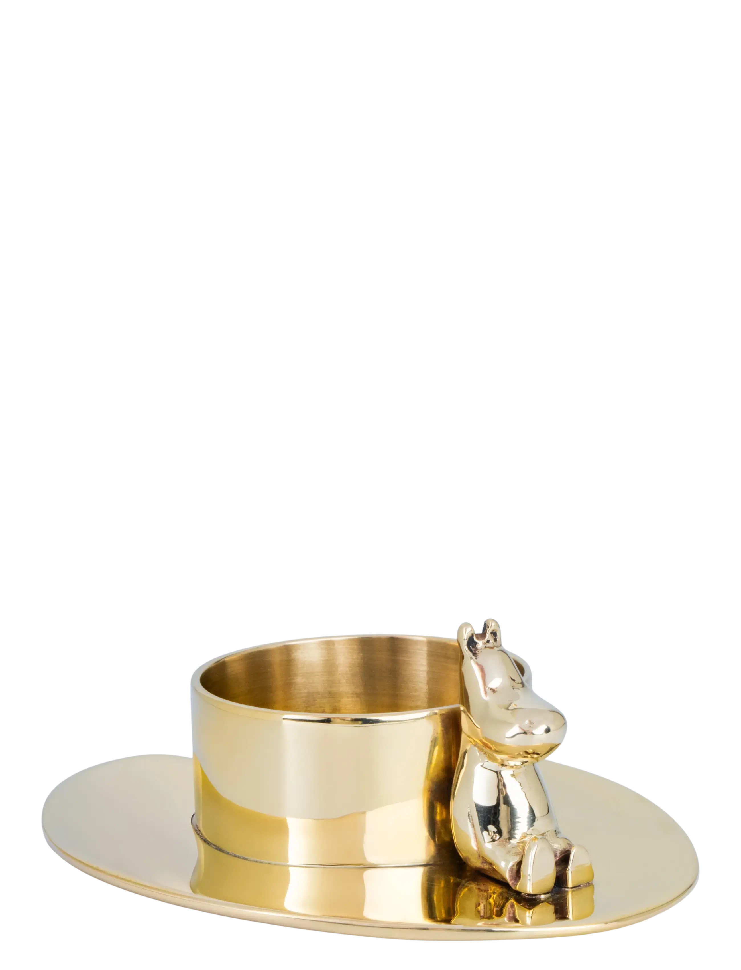 Hilke Collection Candlestand Hilke X Moomin No.3, W9.5 cm, Gold, Lysestager & Lanterner > Fyrfadsstager, Unisex