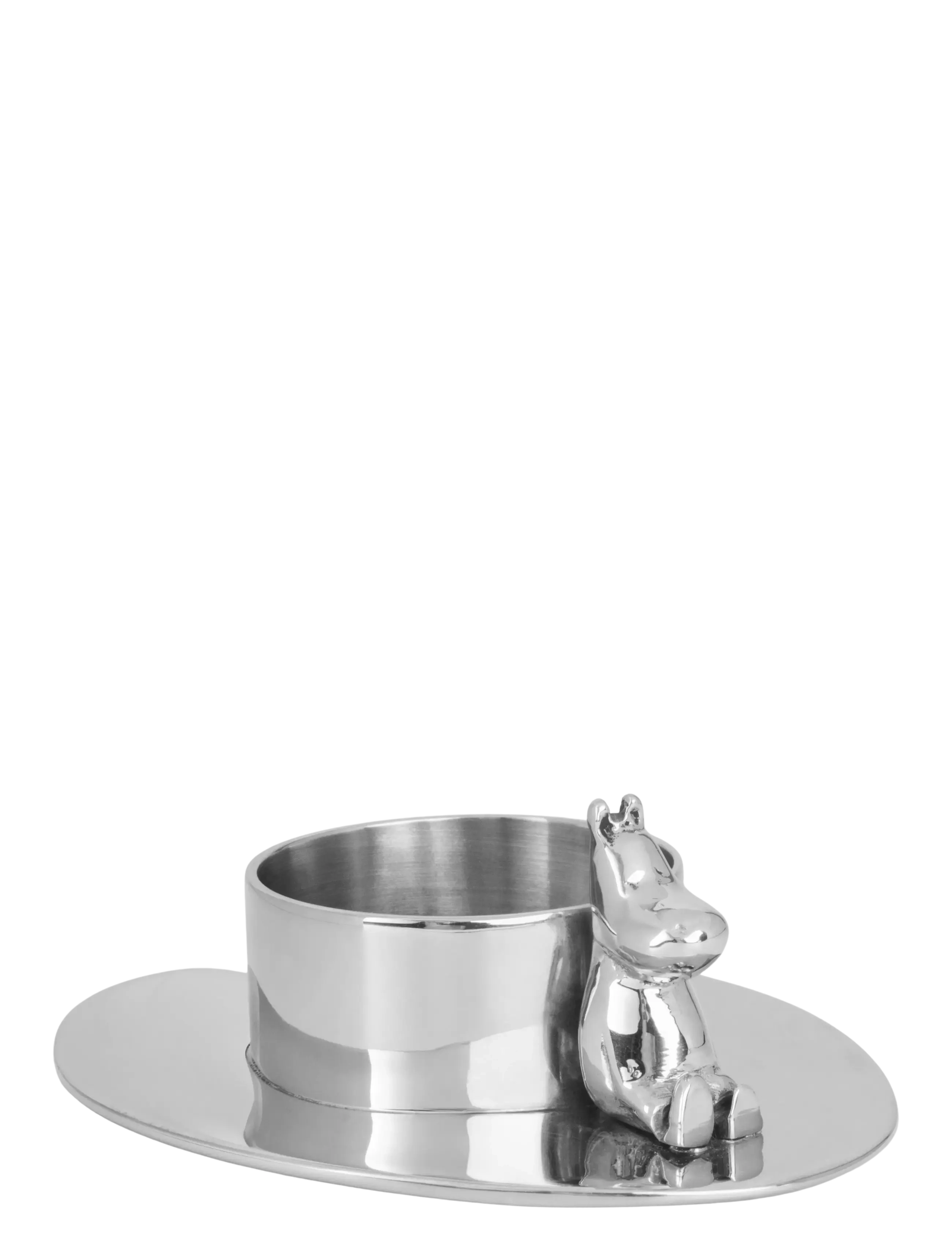 Hilke Collection Candlestand Hilke X Moomin No.3 Np, Fyrfadsstage, Sølv, Str: W9.5CM