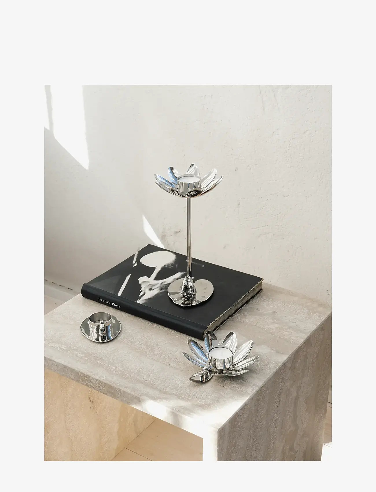 Hilke Collection - Candlestand Hilke X Moomin No.3 NP - tealight holders - silver - 3