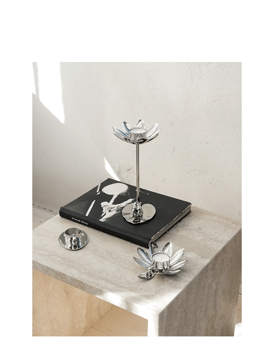 Hilke Collection - Candlestand Hilke X Moomin No.3 NP - teeküünlahoidjad - silver - 3
