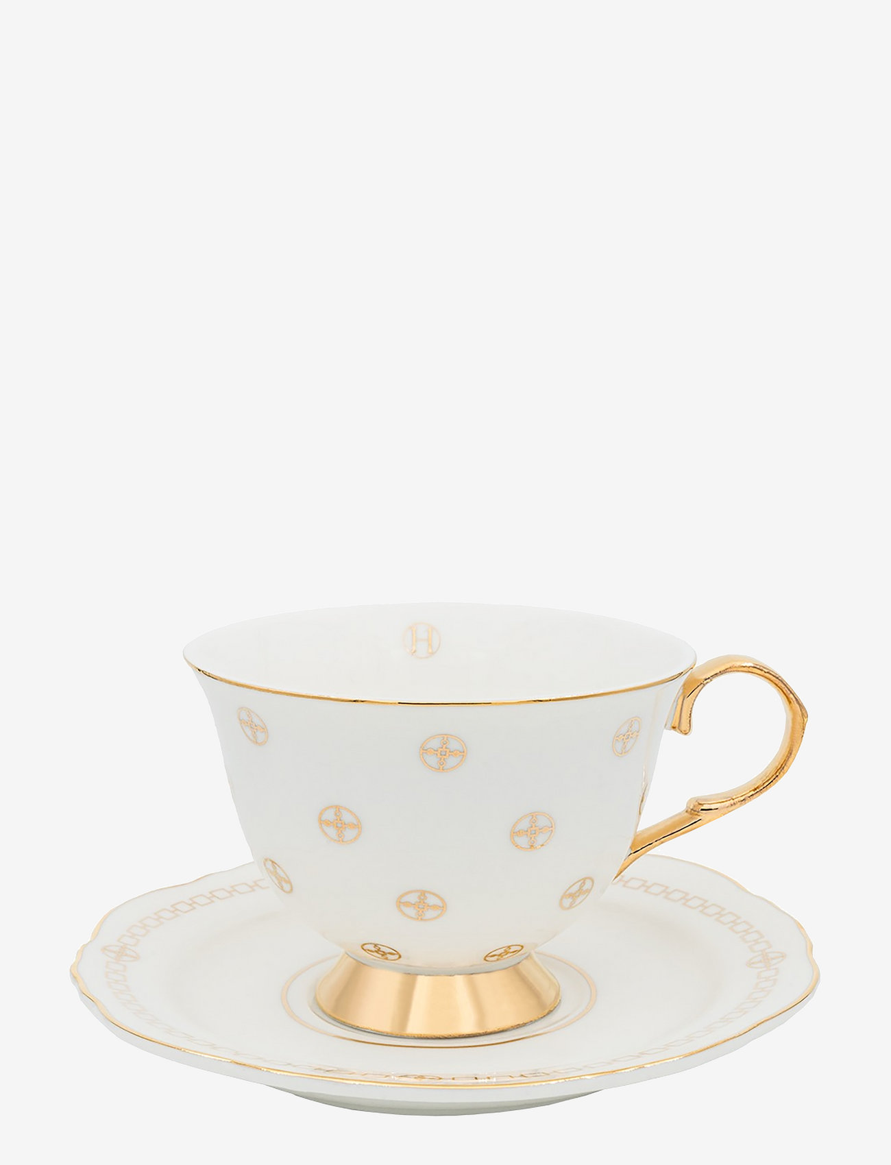 Hilke Collection - cup with saucer - Anima Gemella 1 - tea cups - white - 0