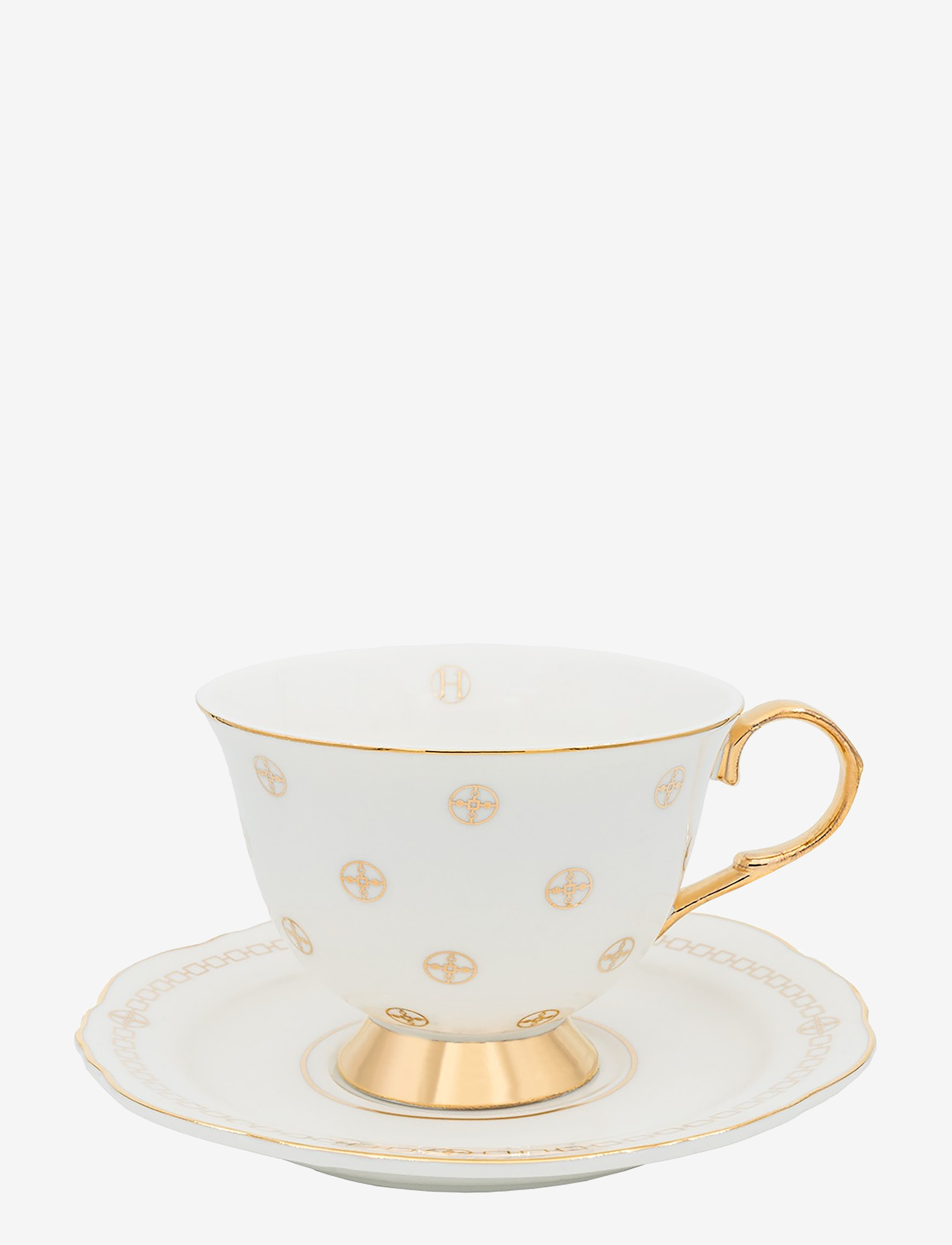 Hilke Collection cup with saucer - Anima Gemella 1 - Vis alt - WHITE / white