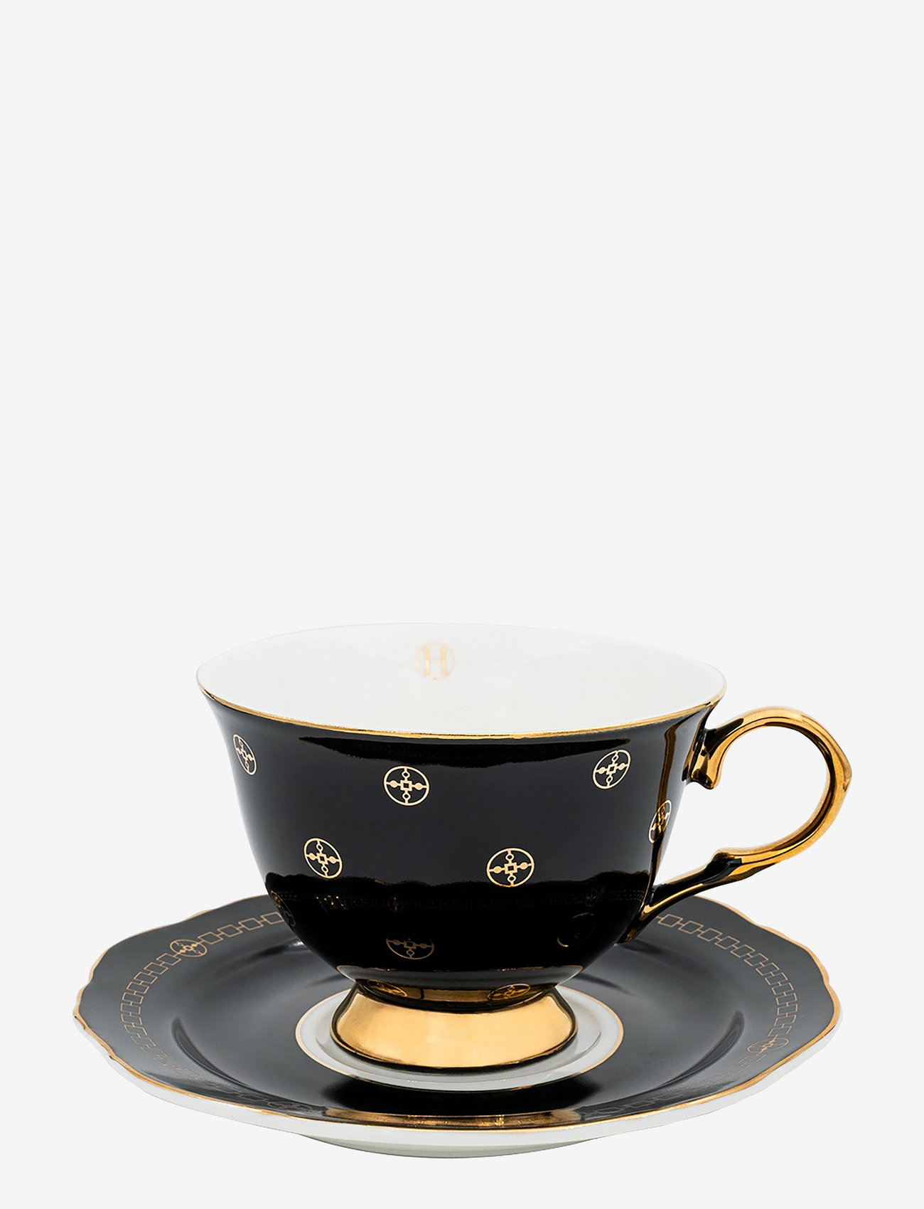 Hilke Collection - cup with saucer - Anima Gemella Nero - køb efter pris - black - 1