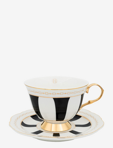 cup with saucer - Strisce Nero, Hilke Collection