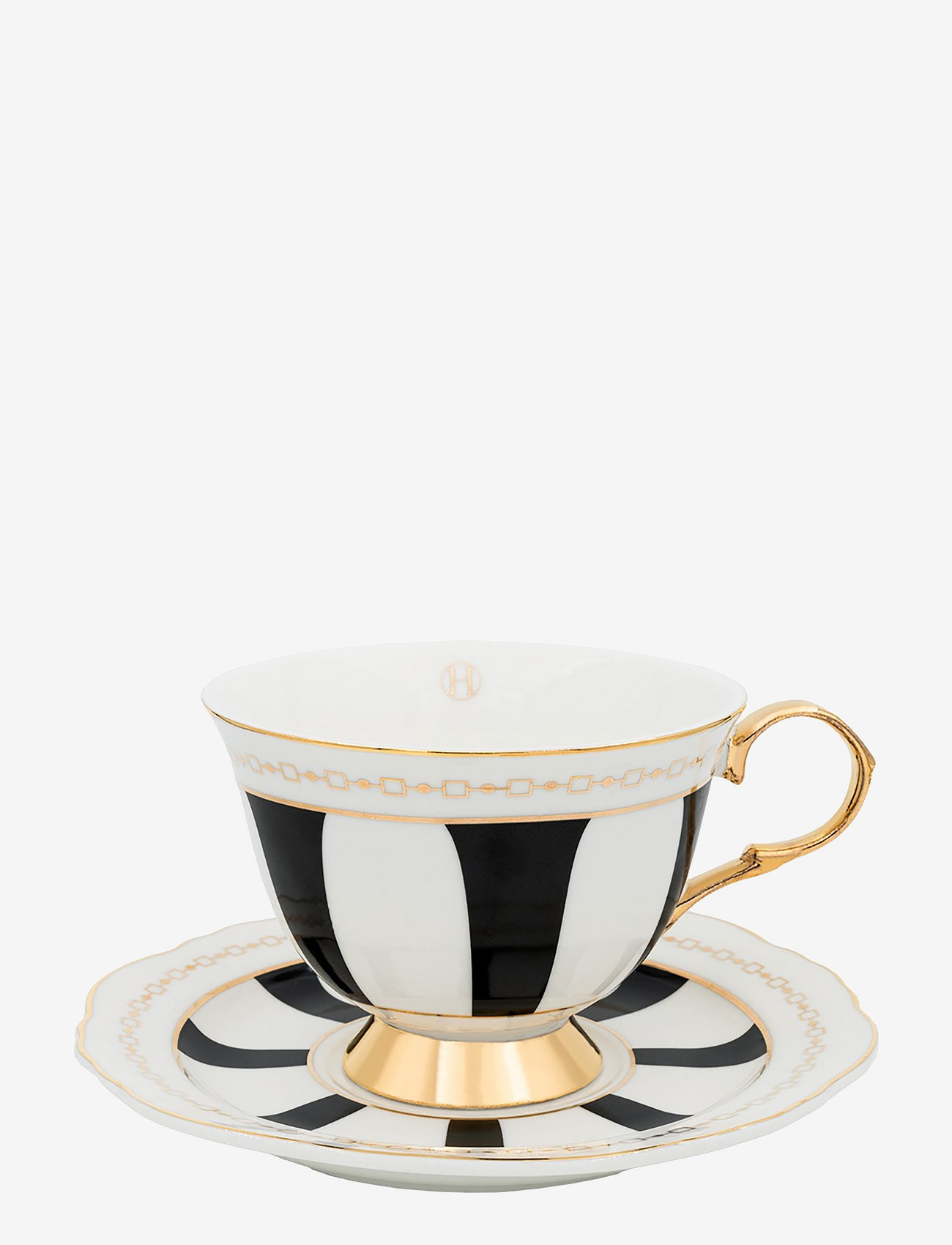 Hilke Collection - cup with saucer - Strisce Nero - nach preis einkaufen - multi-colored - 0