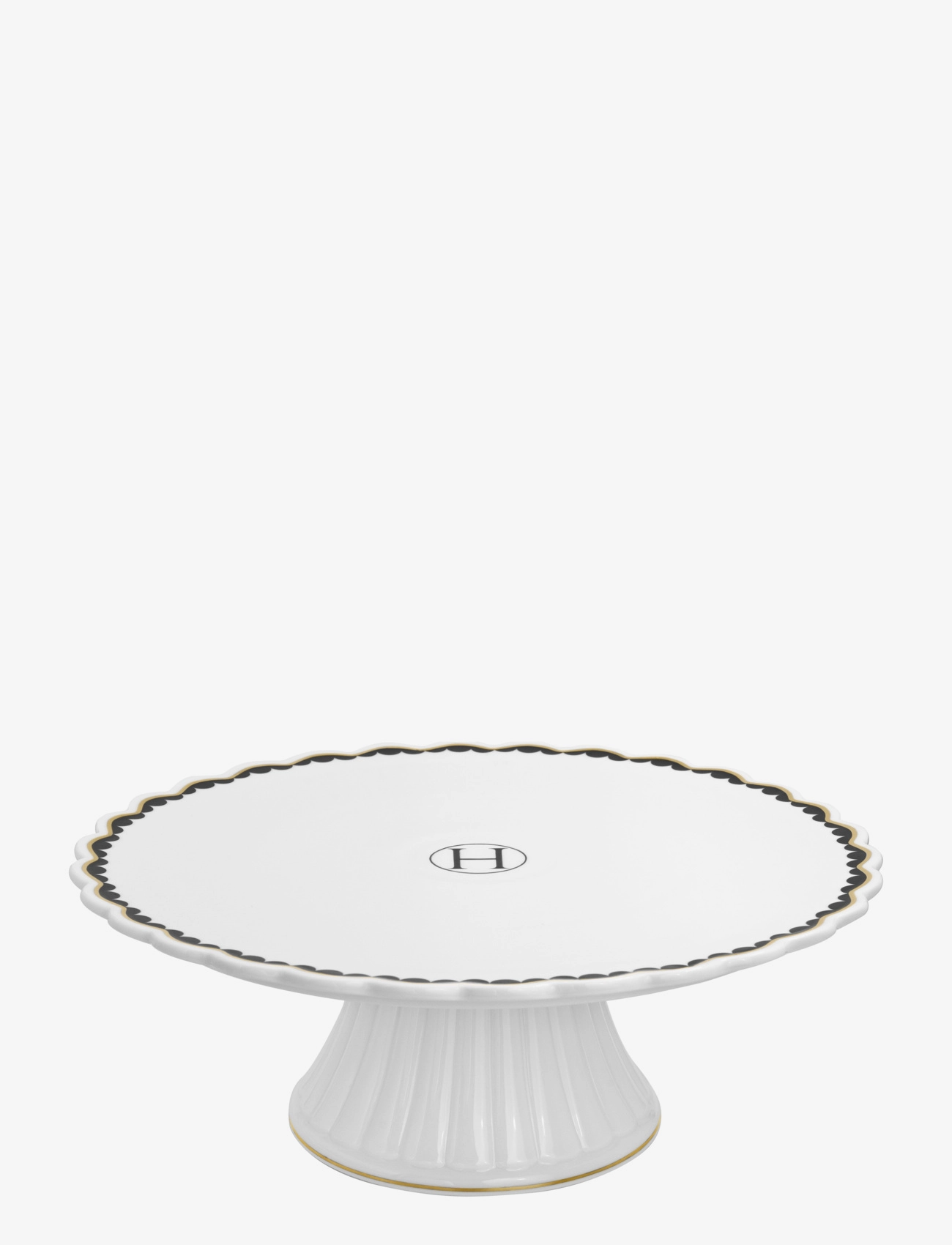 Hilke Collection Cake Stand - Lignano Sabbiadoro, Black - Borddækning - MIX / white