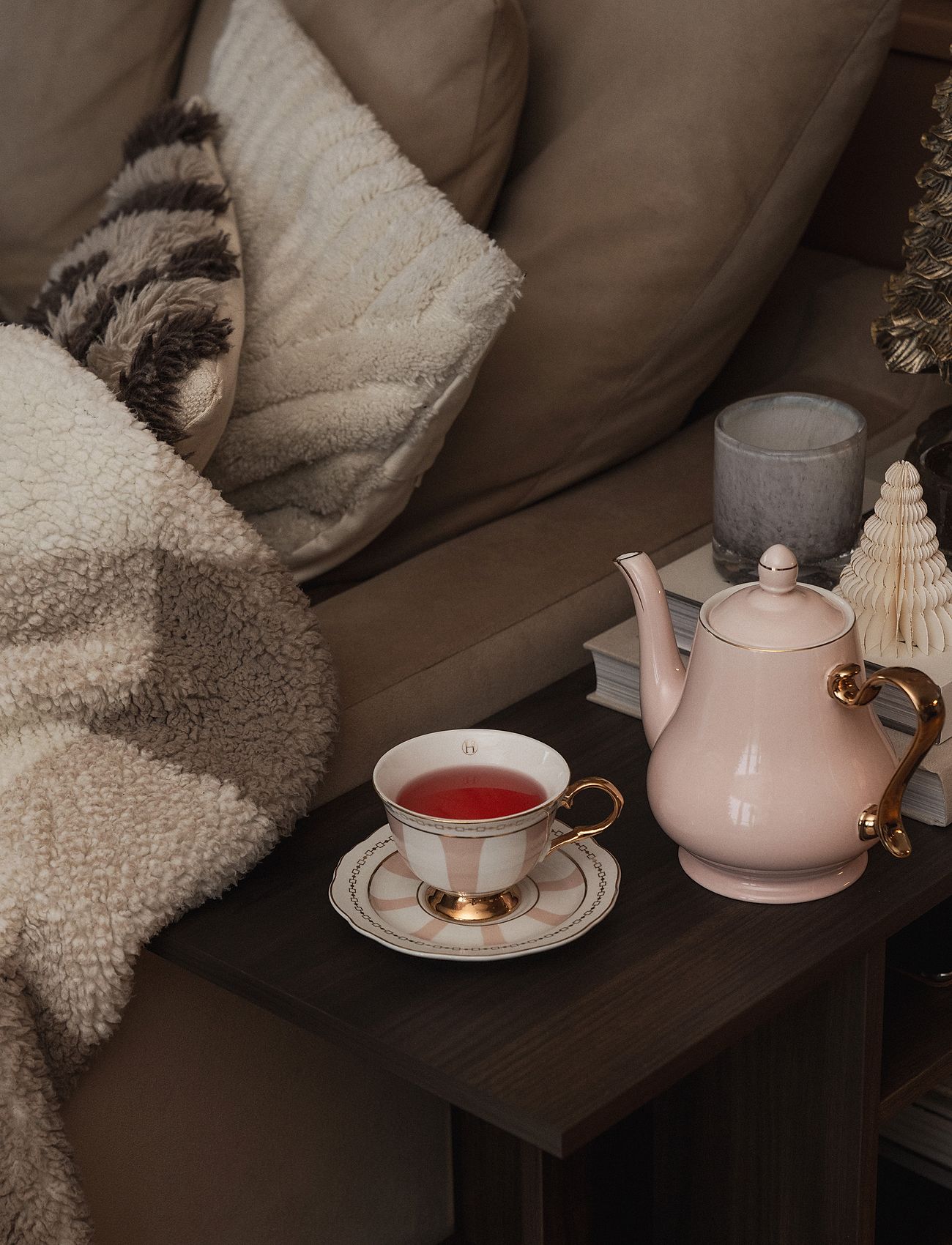 Hilke Collection - Cup with saucer - Strisce Pink - teetassen - mix - 2