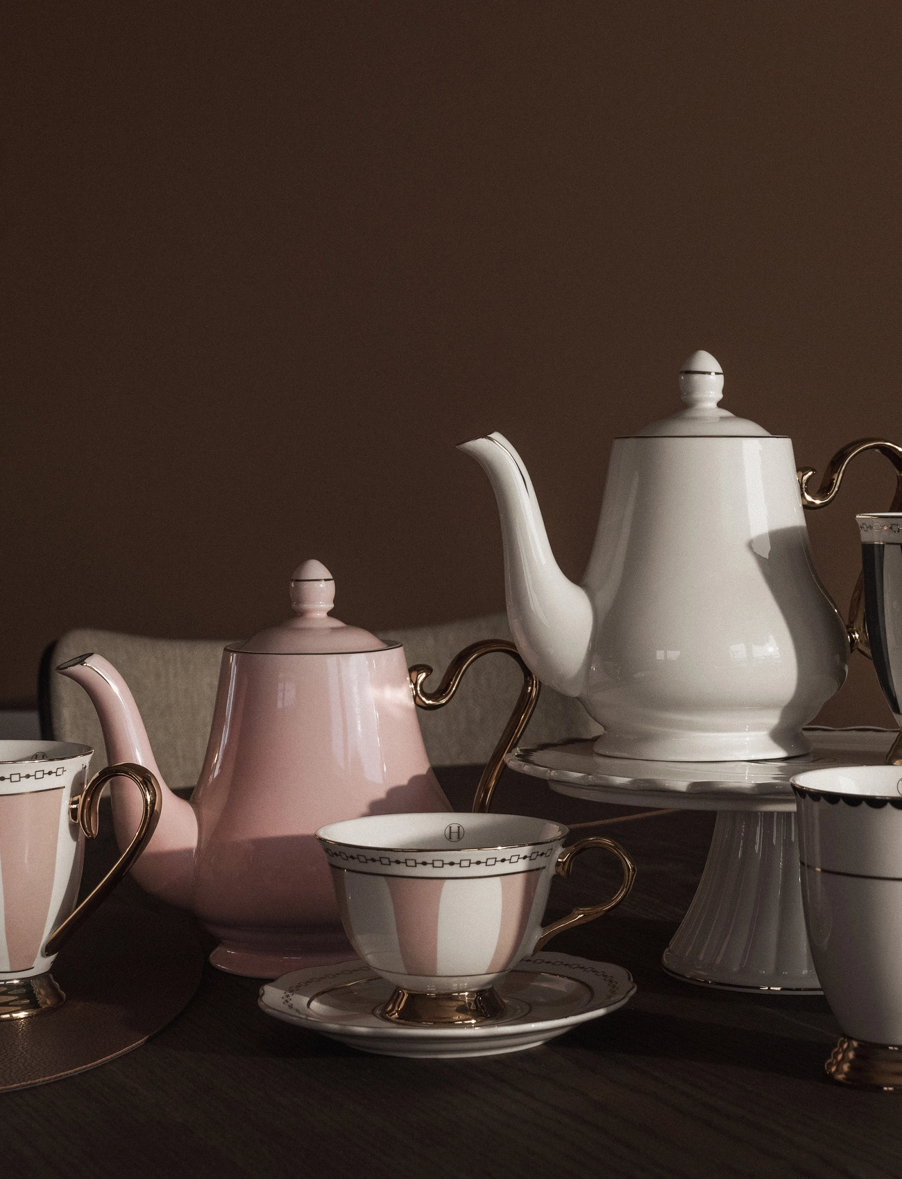 Hilke Collection - Cup with saucer - Strisce Pink - teetassen - mix - 4
