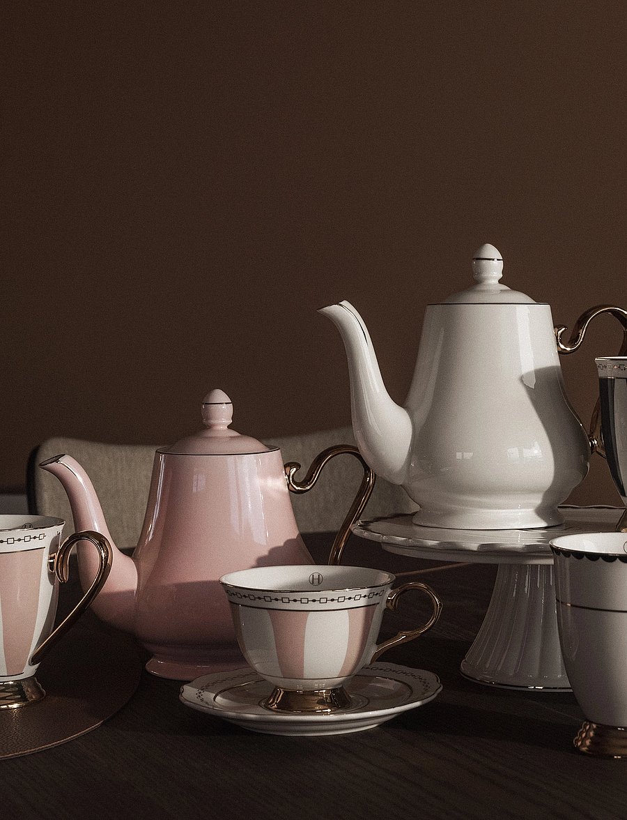 Hilke Collection - Cup with saucer - Strisce Pink - teetassid - mix - 4