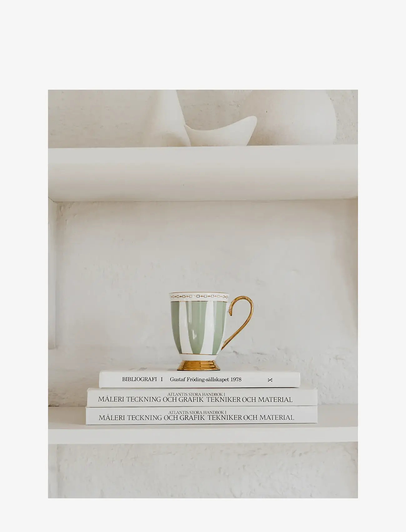 Hilke Collection - Cup with saucer - Strisce Salvia - tea cups - eucalyptus - 2