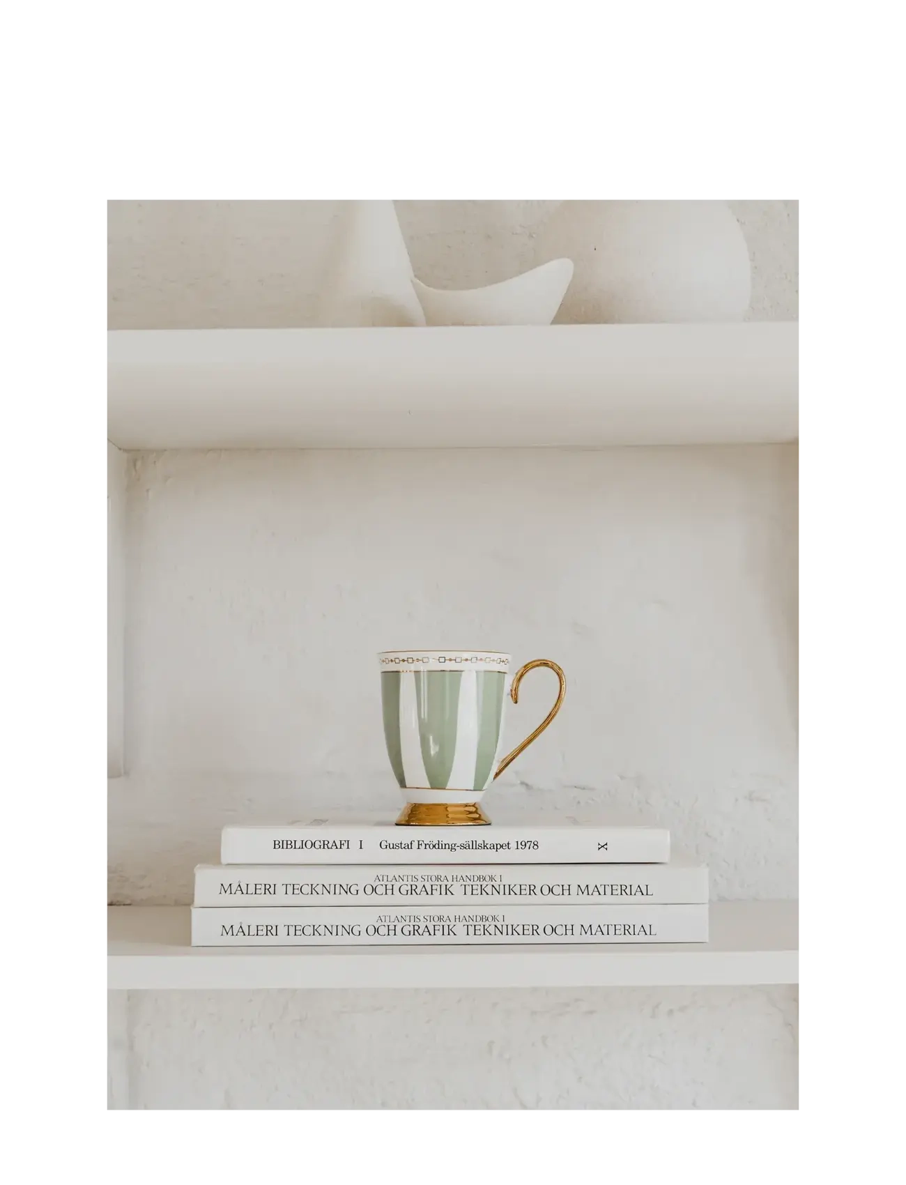Hilke Collection - Cup with saucer - Strisce Salvia - tekopper - eucalyptus - 2