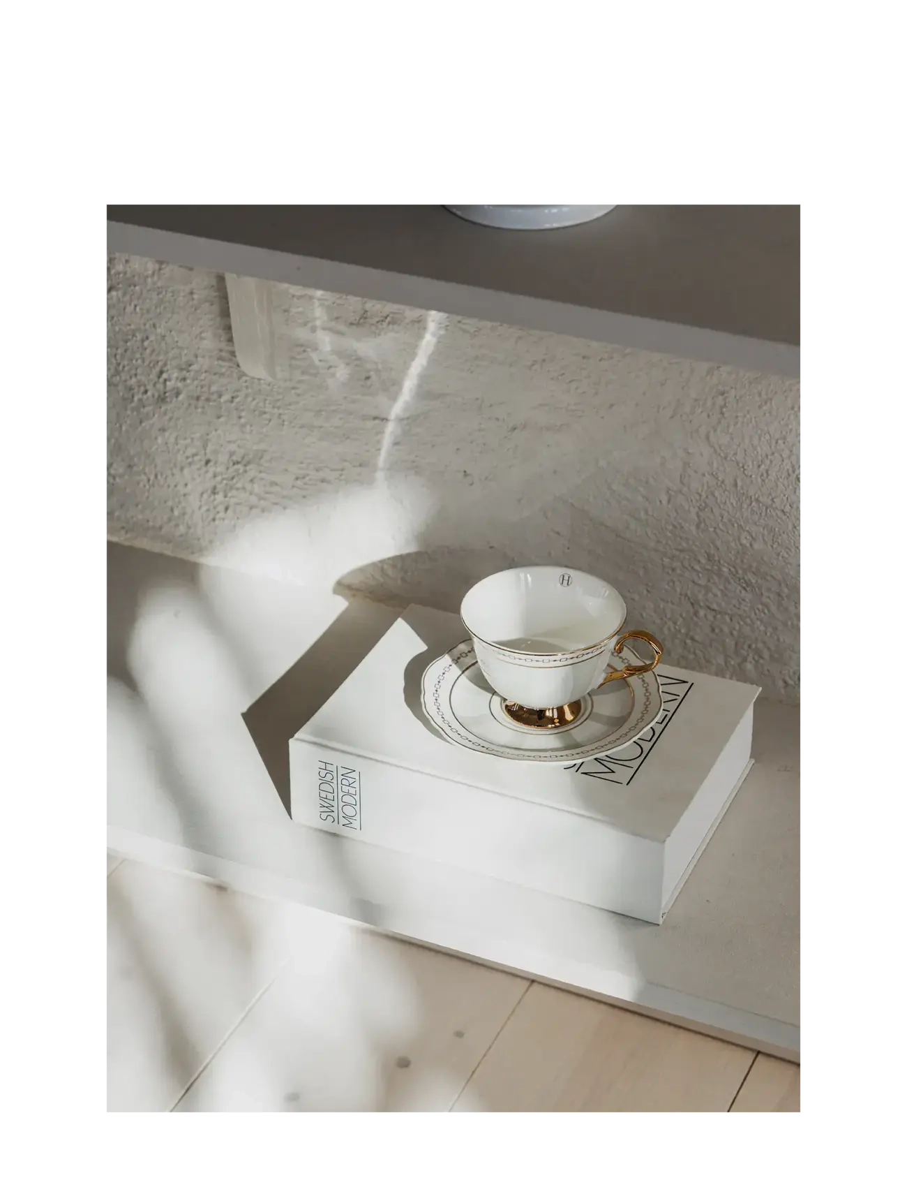 Hilke Collection - Cup with saucer - Strisce Tortora - teekupit - greige - 1