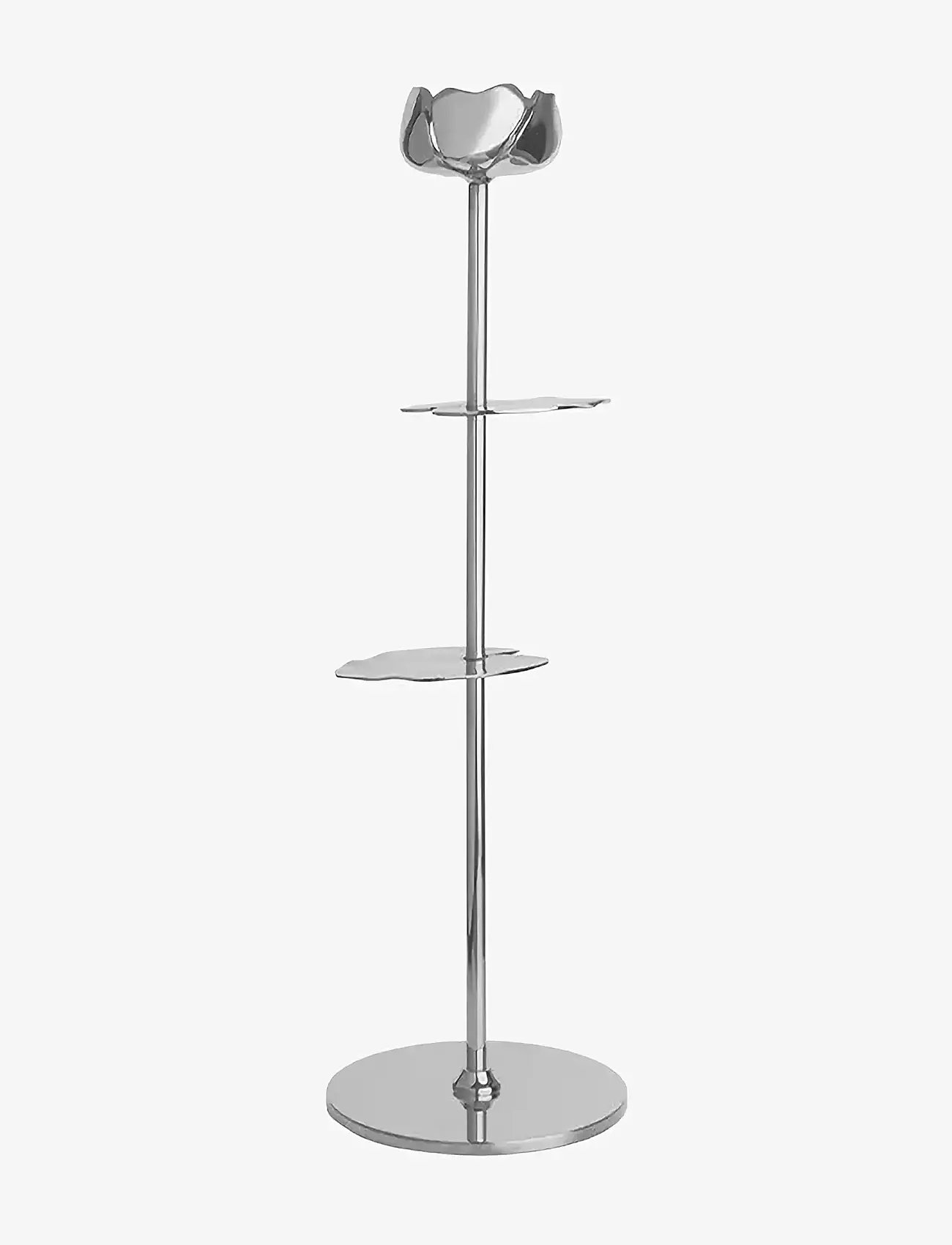 Hilke Collection - Candlestand Ninfea - ljusstakar - silver - 0