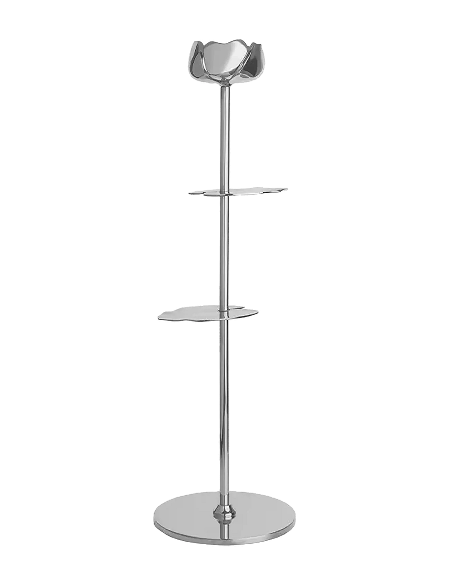 Hilke Collection - Candlestand Ninfea - teelichthalter - silver - 0