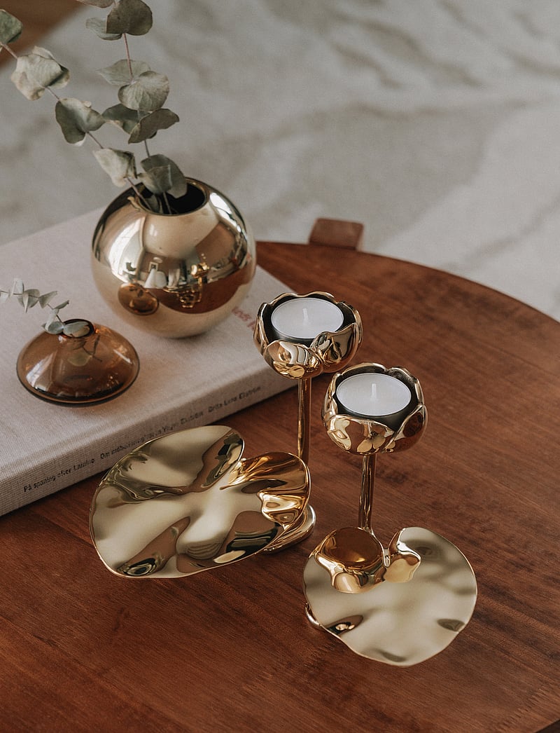 Hilke Collection - Candlestand Ninfea No.1 - nach preis einkaufen - gold - 0