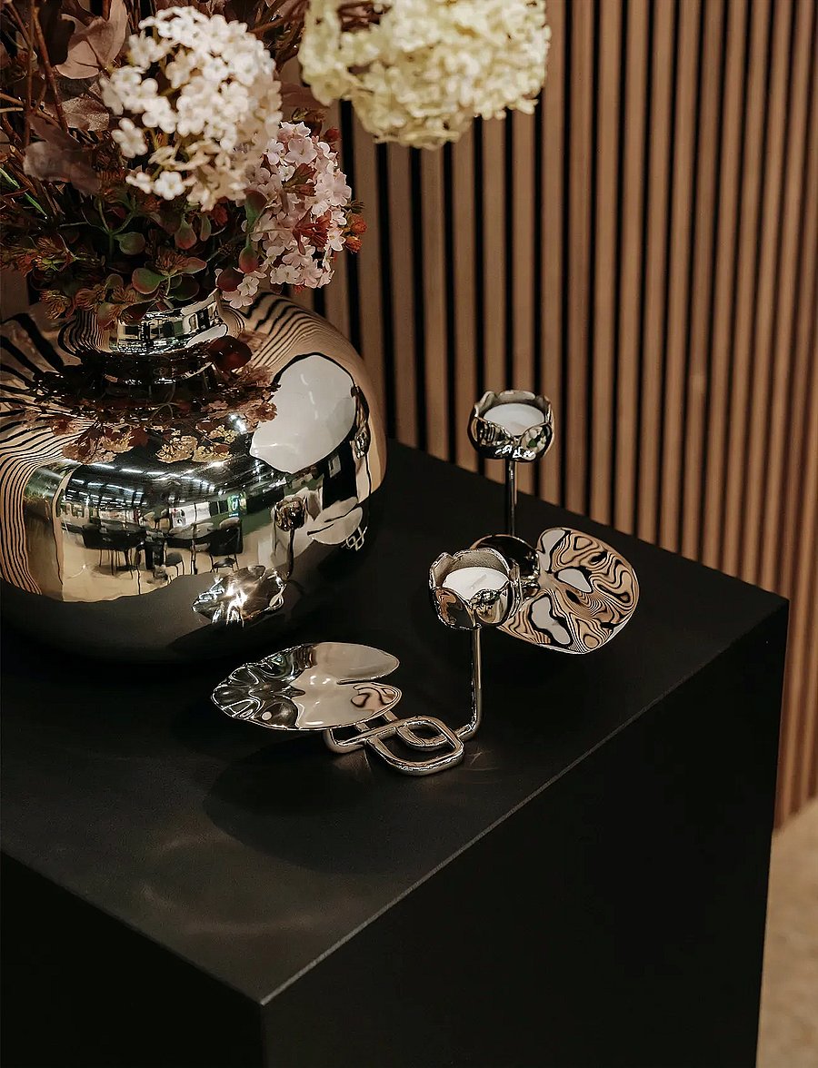 Hilke Collection - Candlestand Ninfea No.1 - NP - osta hinna alusel - silver - 3