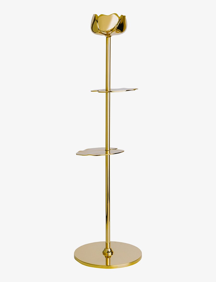 Hilke Collection - Candlestand Ninfea - kynttilälyhdyt - gold - 1