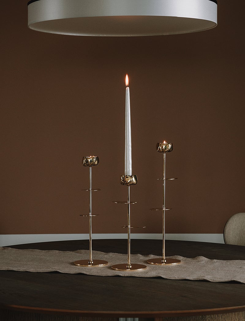 Hilke Collection - Candlestand Ninfea - køb efter pris - gold - 2
