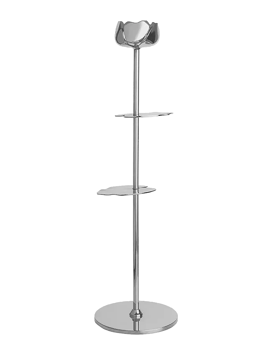 Hilke Collection - Candlestand Ninfea - teeküünlahoidjad - silver - 1
