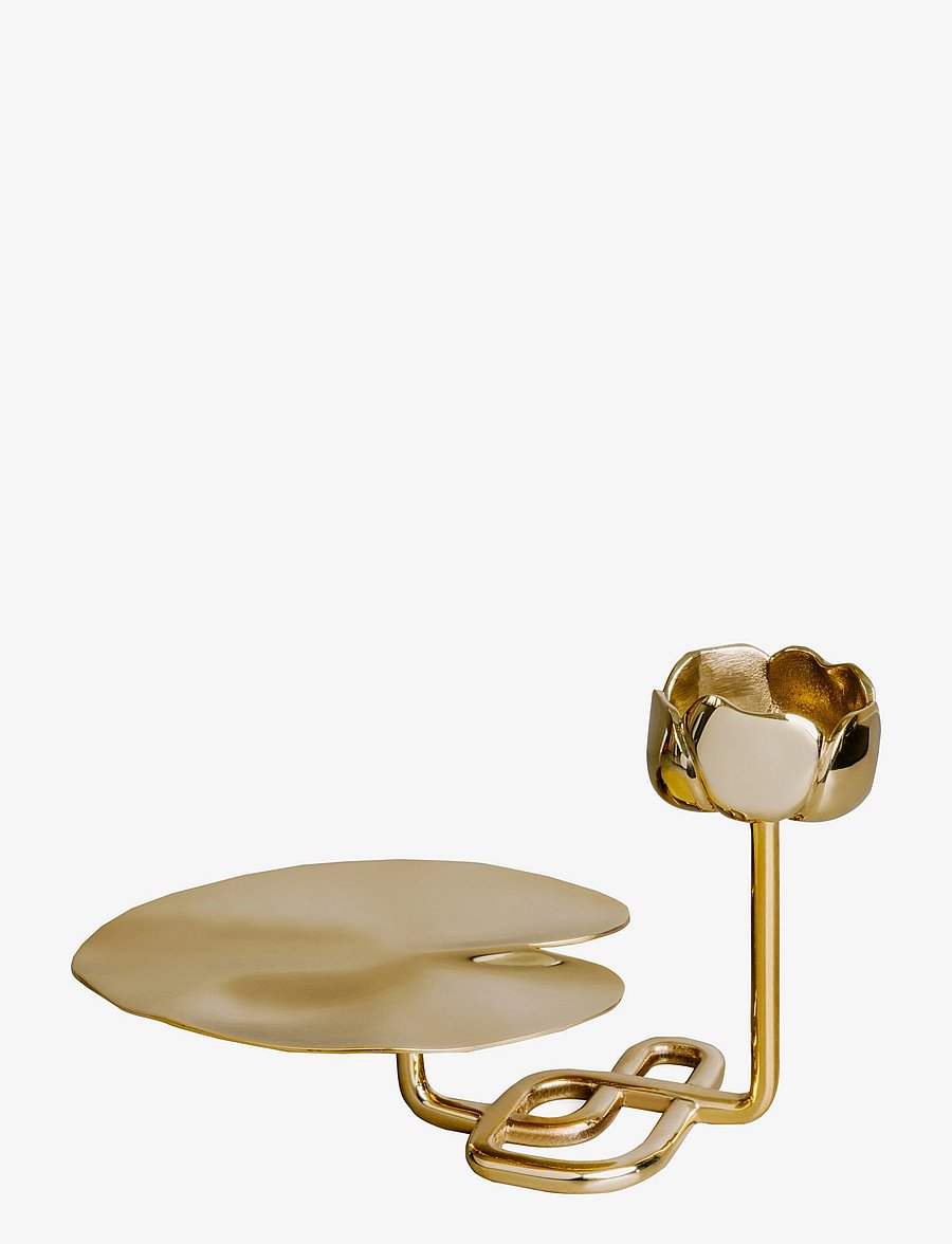 Hilke Collection - Candlestand Ninfea No.2 - nach preis einkaufen - gold - 1