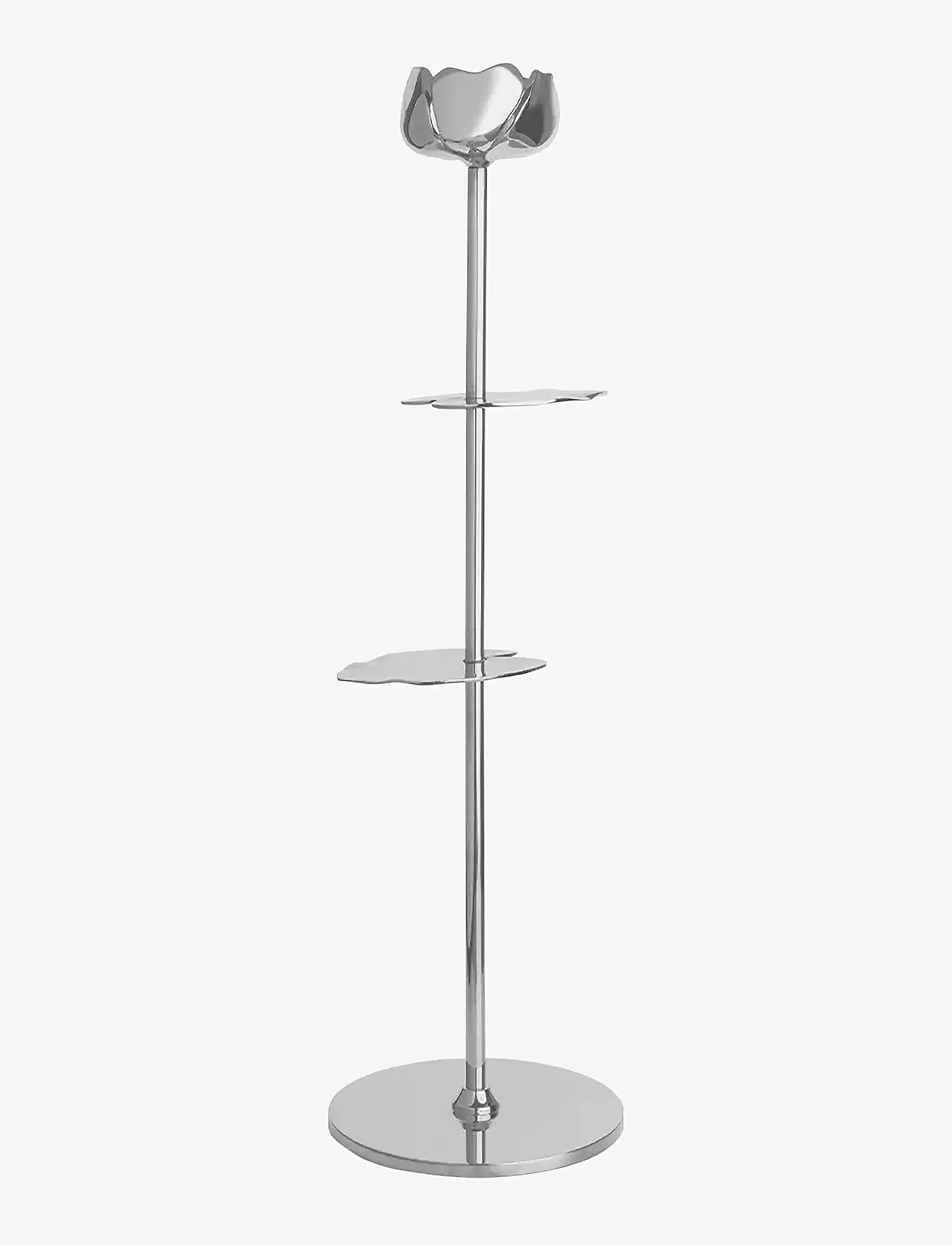 Hilke Collection - Candlestand Ninfea - ljushållare - silver - 0