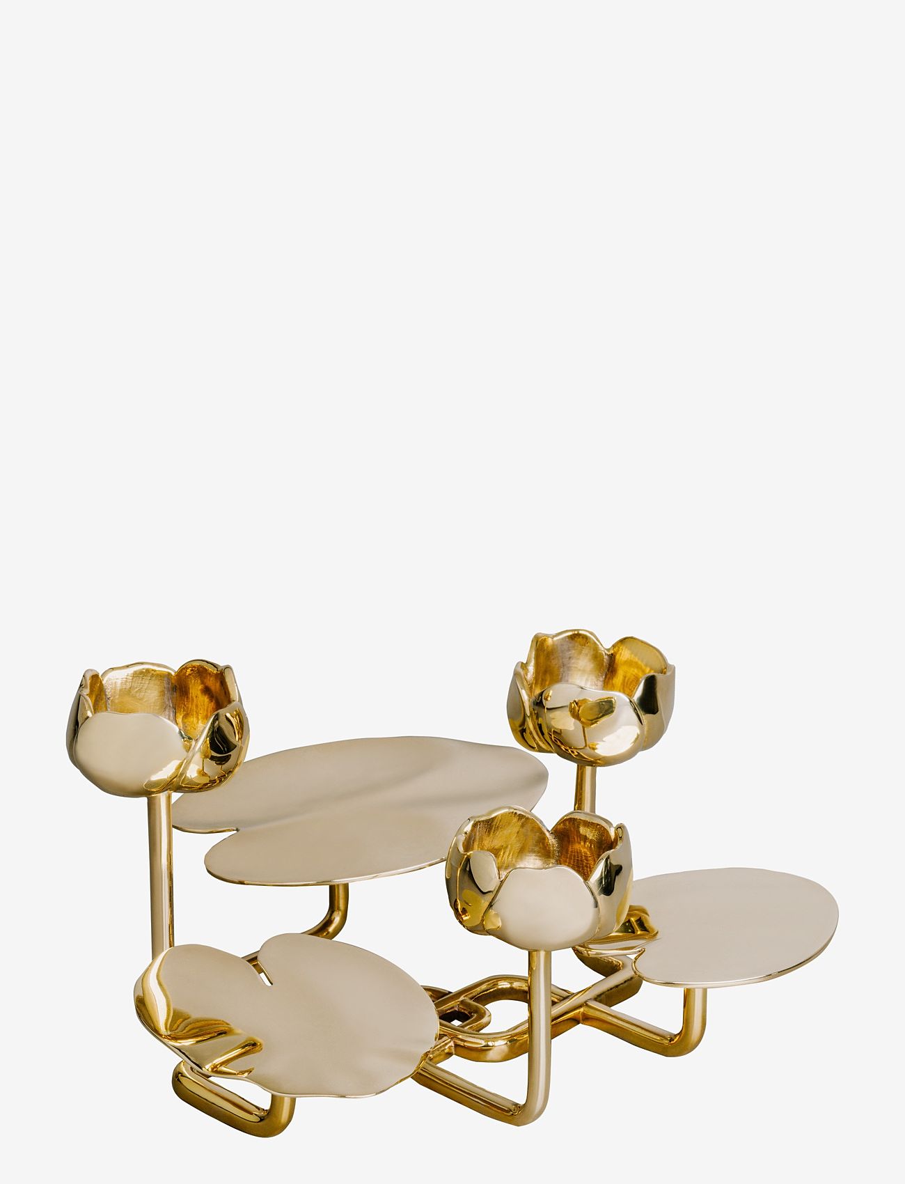 Hilke Collection - Candlestand Ninfea Grande - nach preis einkaufen - gold - 0