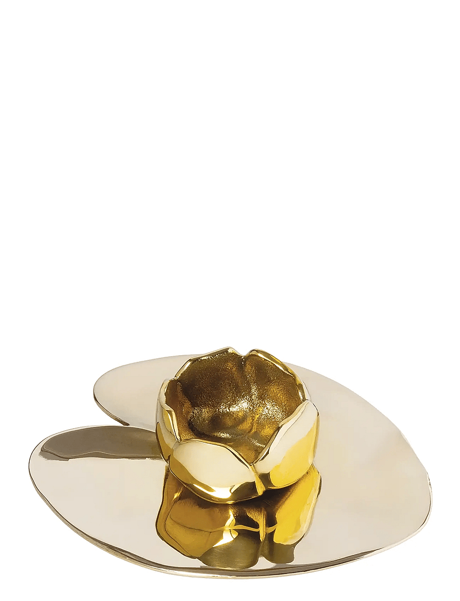 Hilke Collection - Candlestand Ninfea Piccola - teeküünlahoidjad - gold - 1