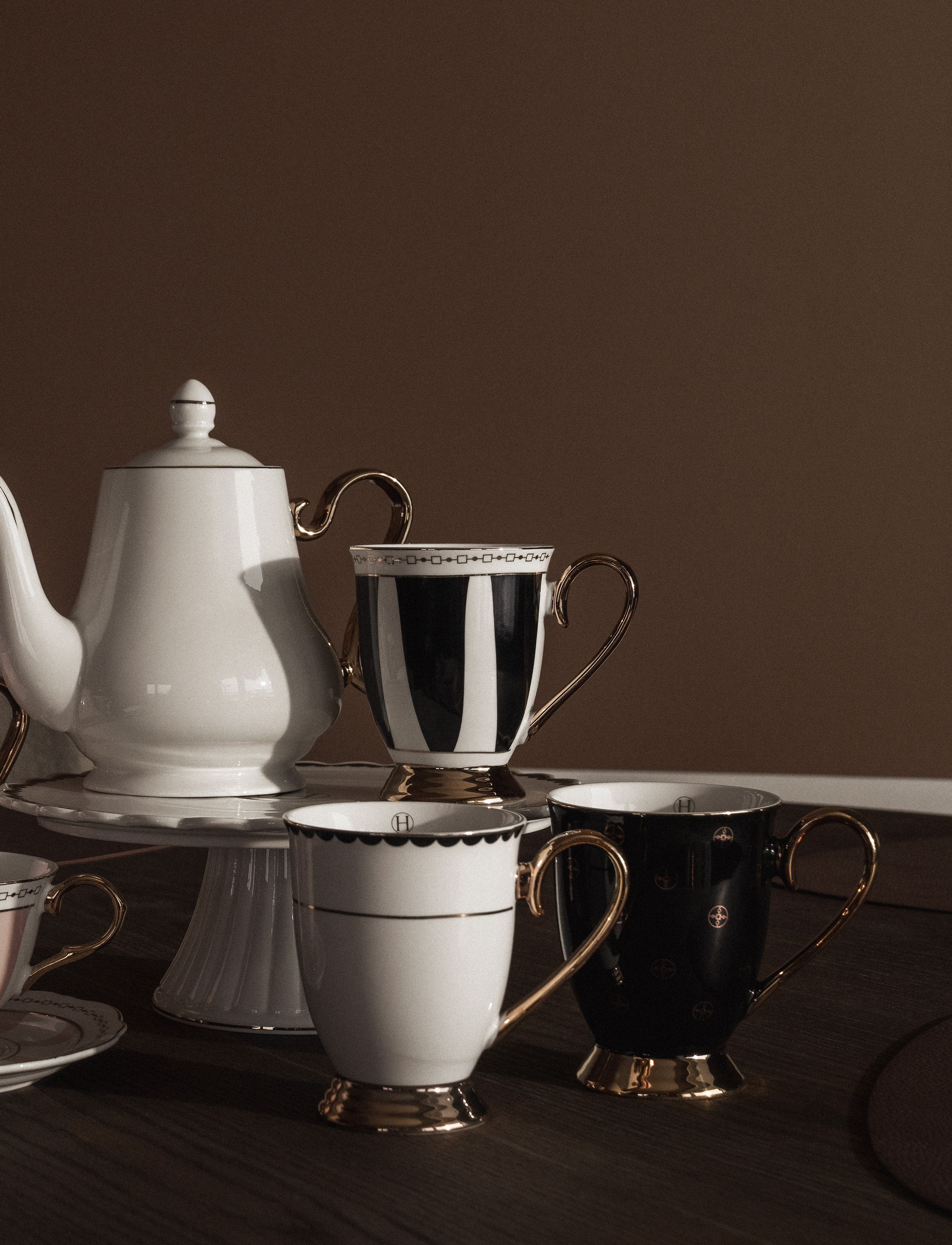 Hilke Collection - Mug- Strisce Nero - tekopper - mix - 2