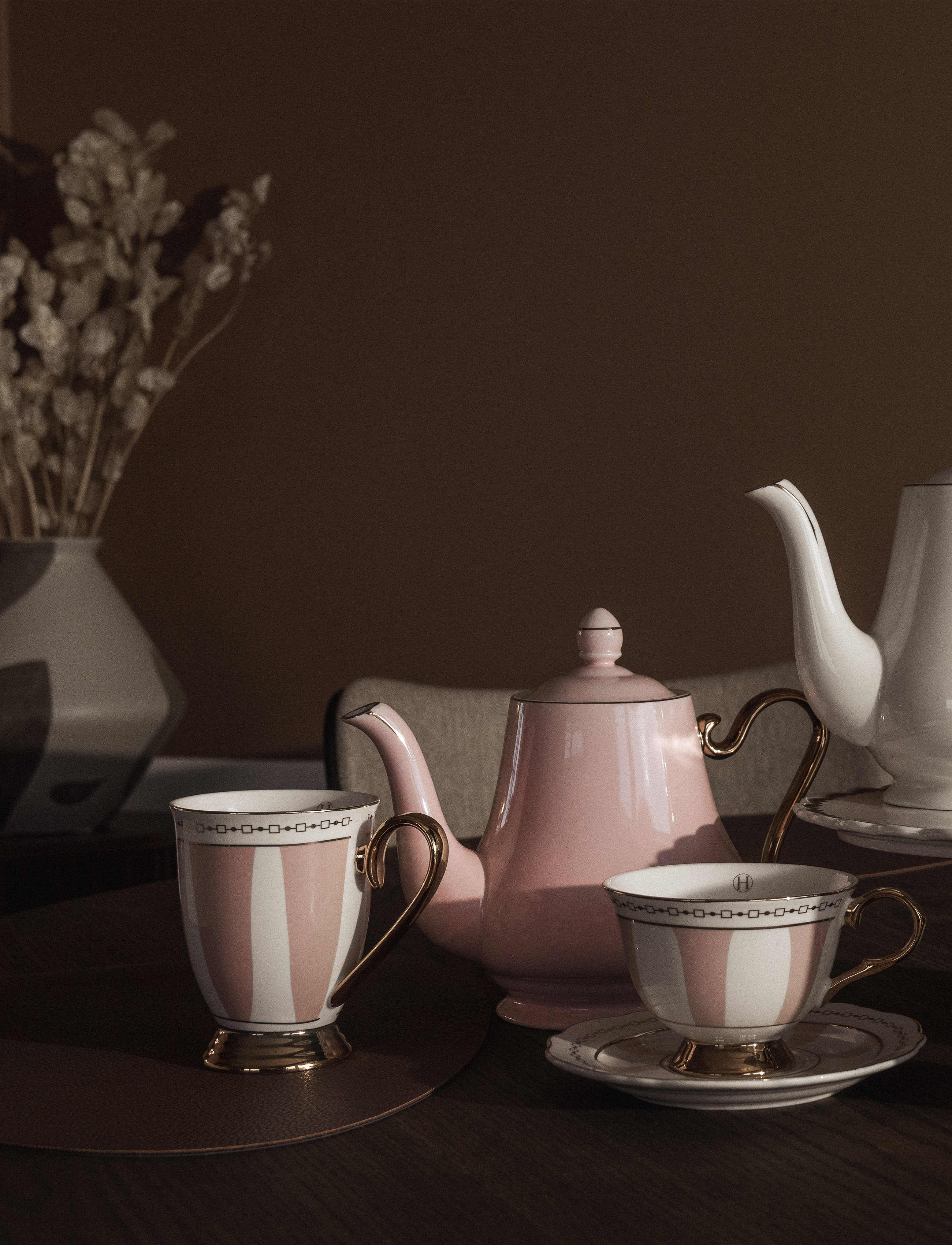Hilke Collection - Mugg - Strisce Rosa - tekoppar - mix - 2