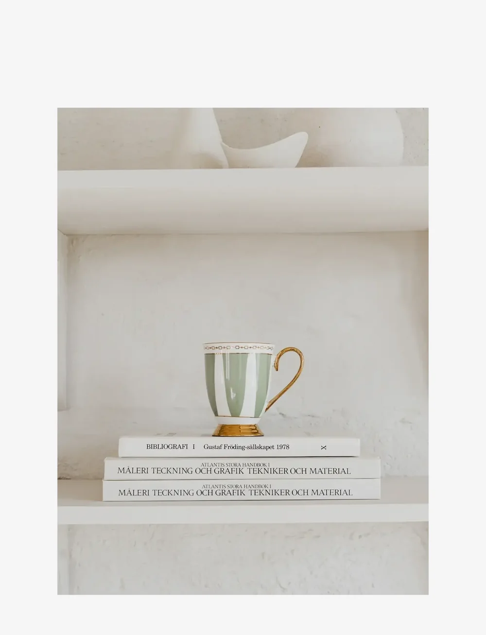 Hilke Collection - Mug- Strisce Salvia - kaffetassen - eucalyptus - 1