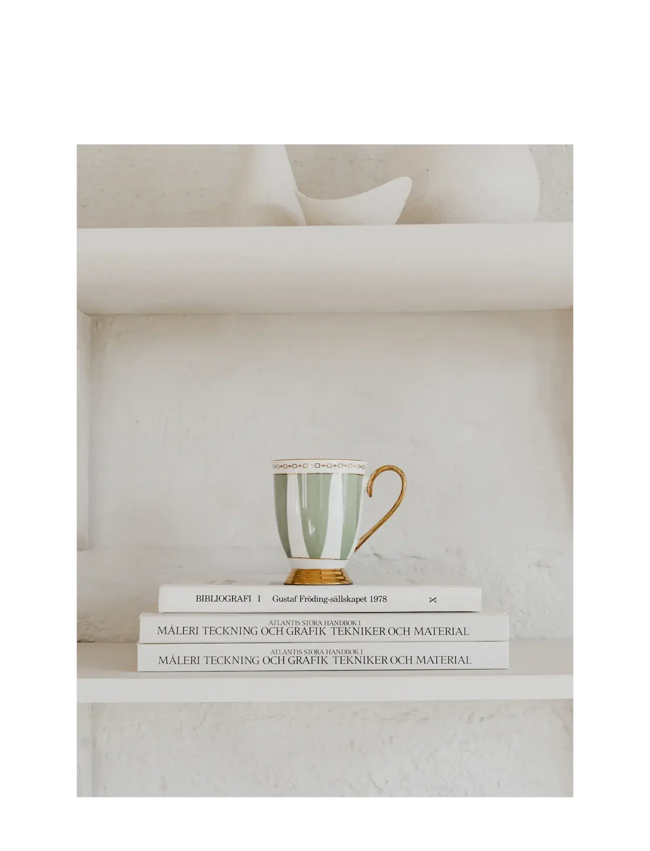 Hilke Collection - Mug- Strisce Salvia - kaffibollar - eucalyptus - 1