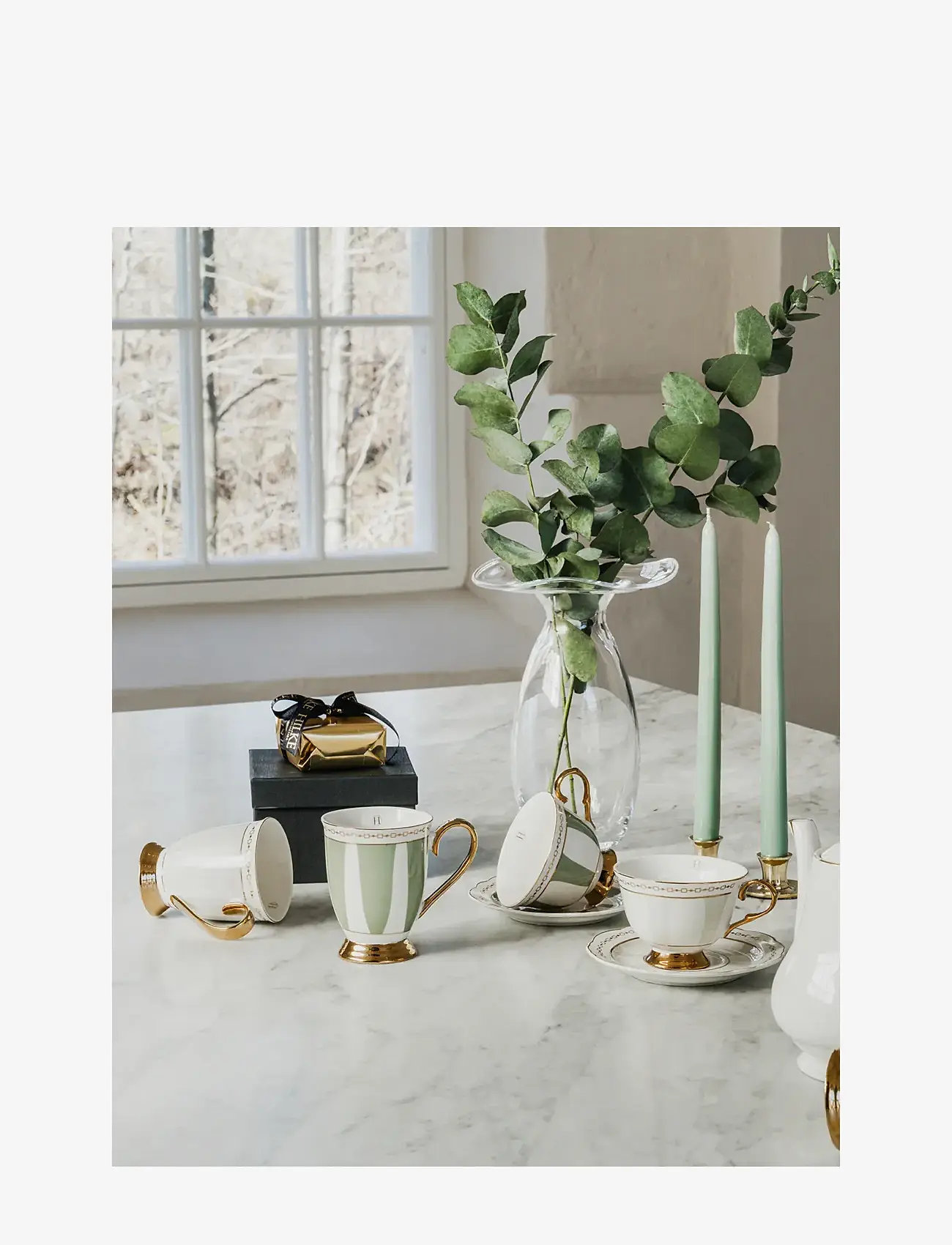 Hilke Collection - Mug- Strisce Salvia - köp efter pris - eucalyptus - 2