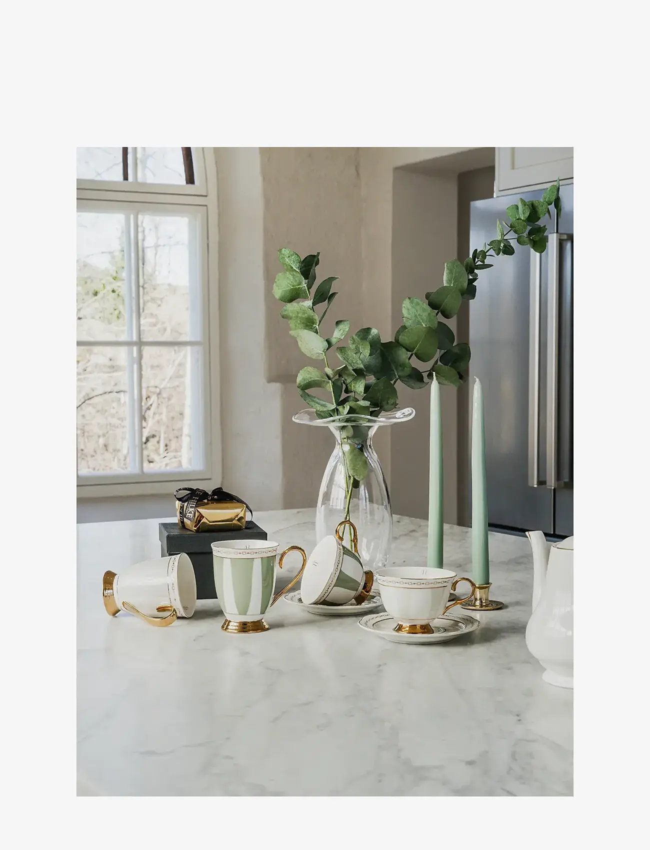 Hilke Collection - Mug- Strisce Tortora - coffee cups - greige - 2