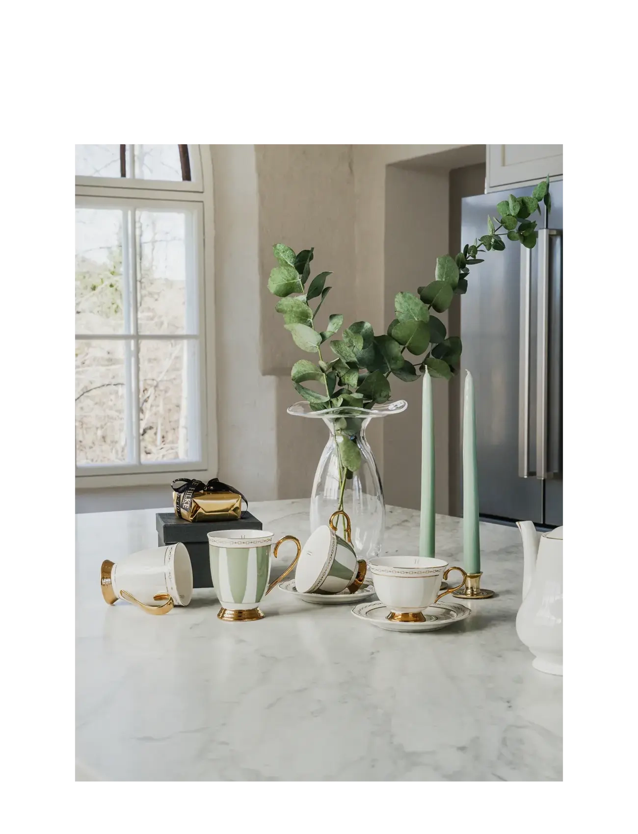 Hilke Collection - Mug- Strisce Tortora - coffee cups - greige - 2
