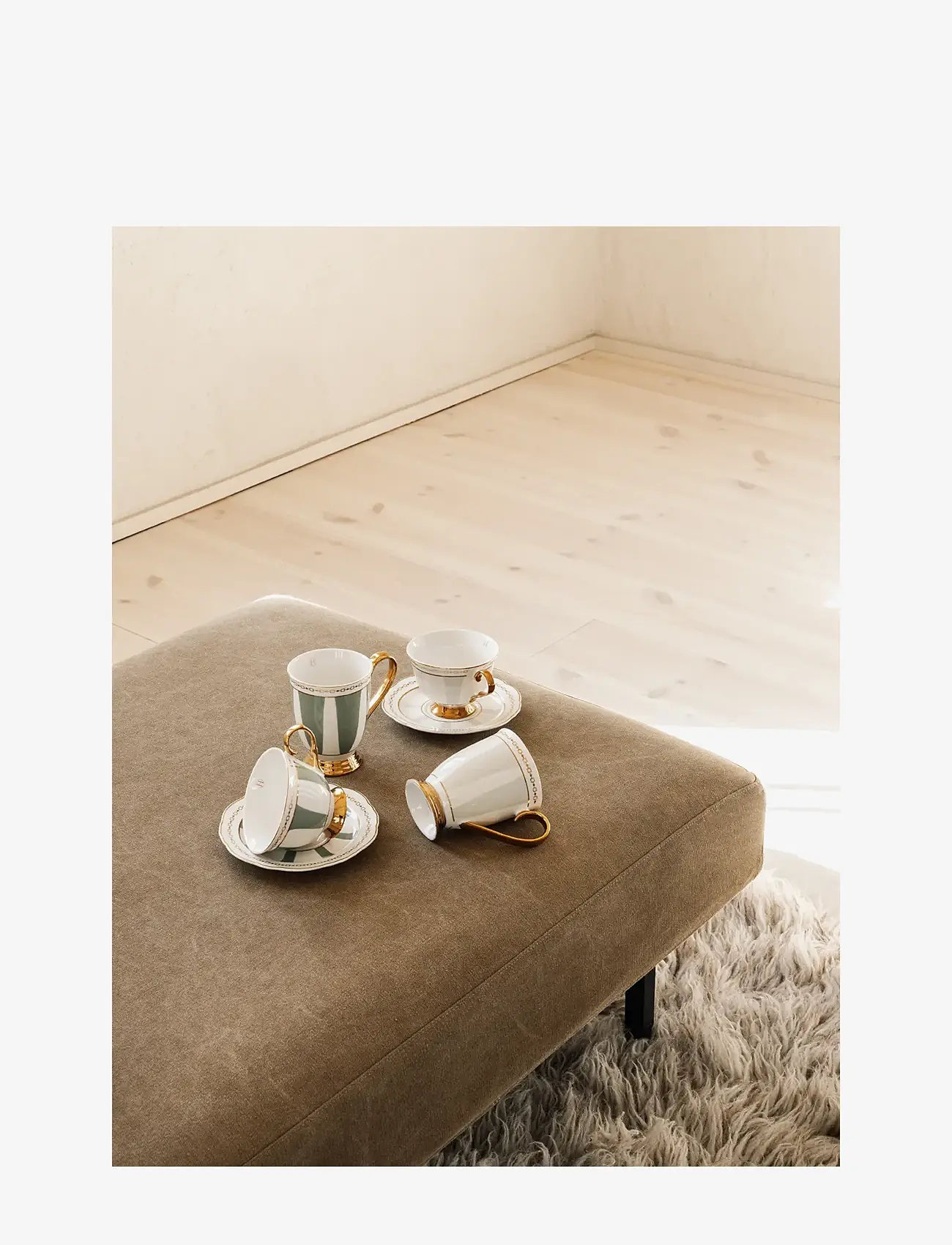 Hilke Collection - Mug- Strisce Tortora - coffee cups - greige - 3