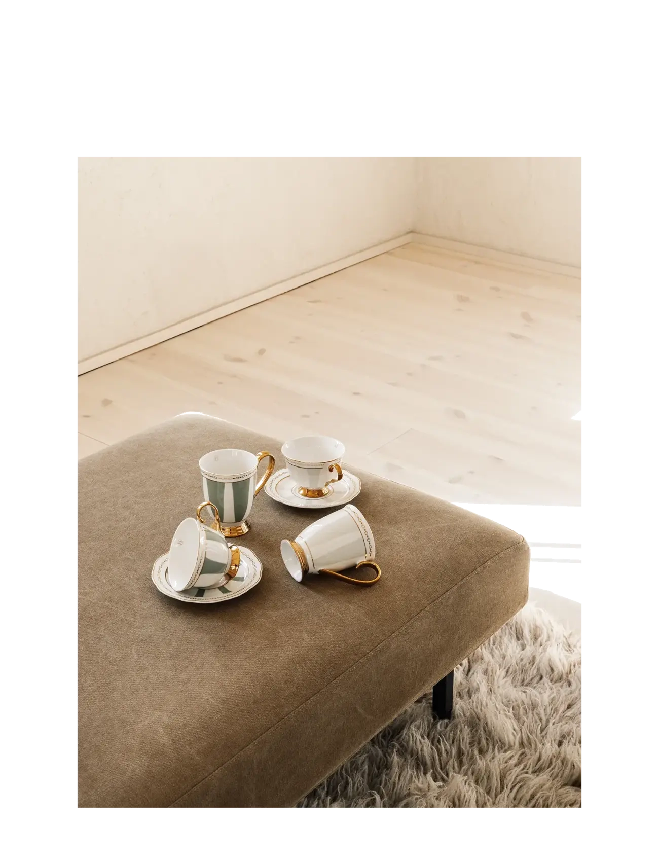 Hilke Collection - Mug- Strisce Tortora - coffee cups - greige - 3