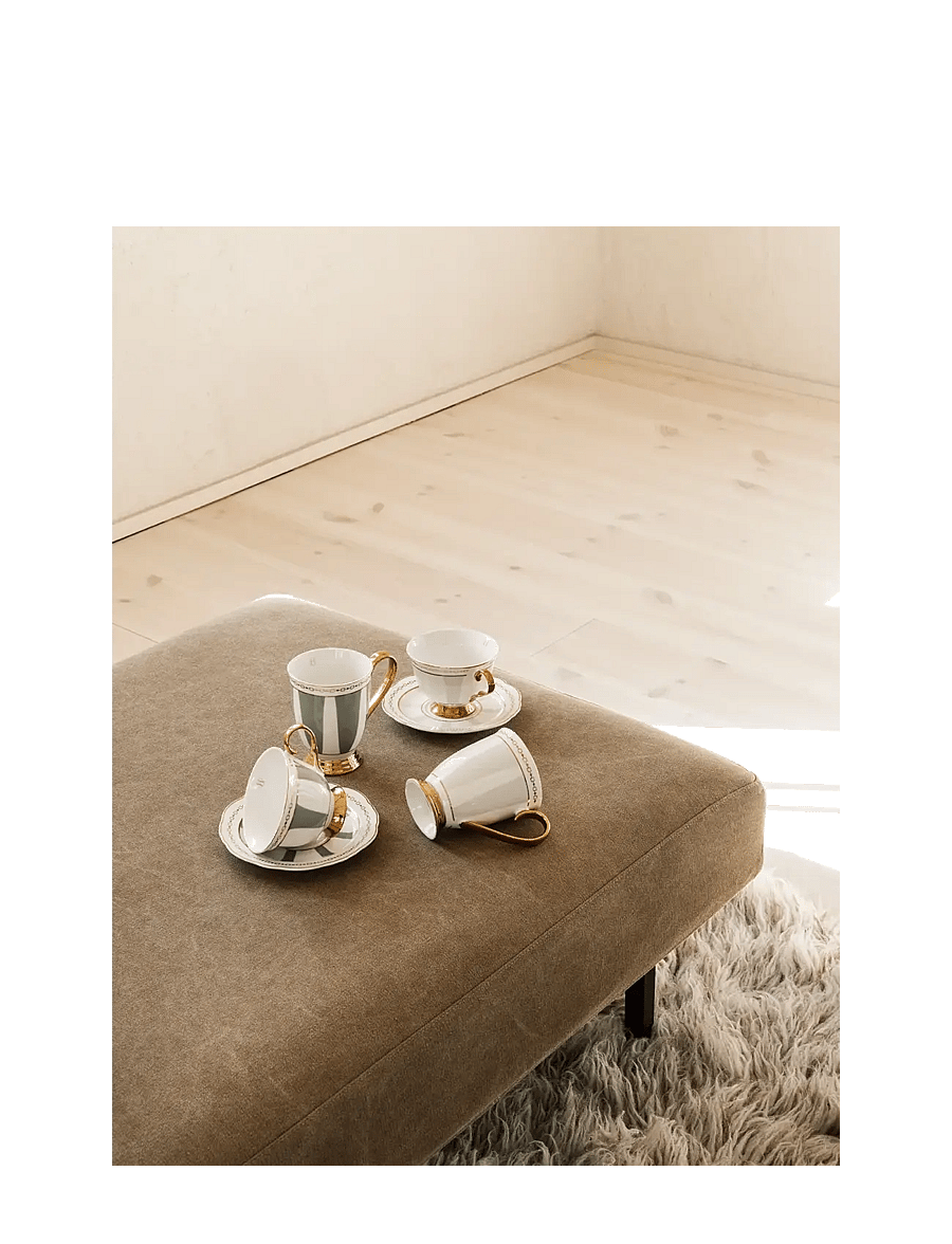 Hilke Collection - Mug- Strisce Tortora - kaffetassen - greige - 3