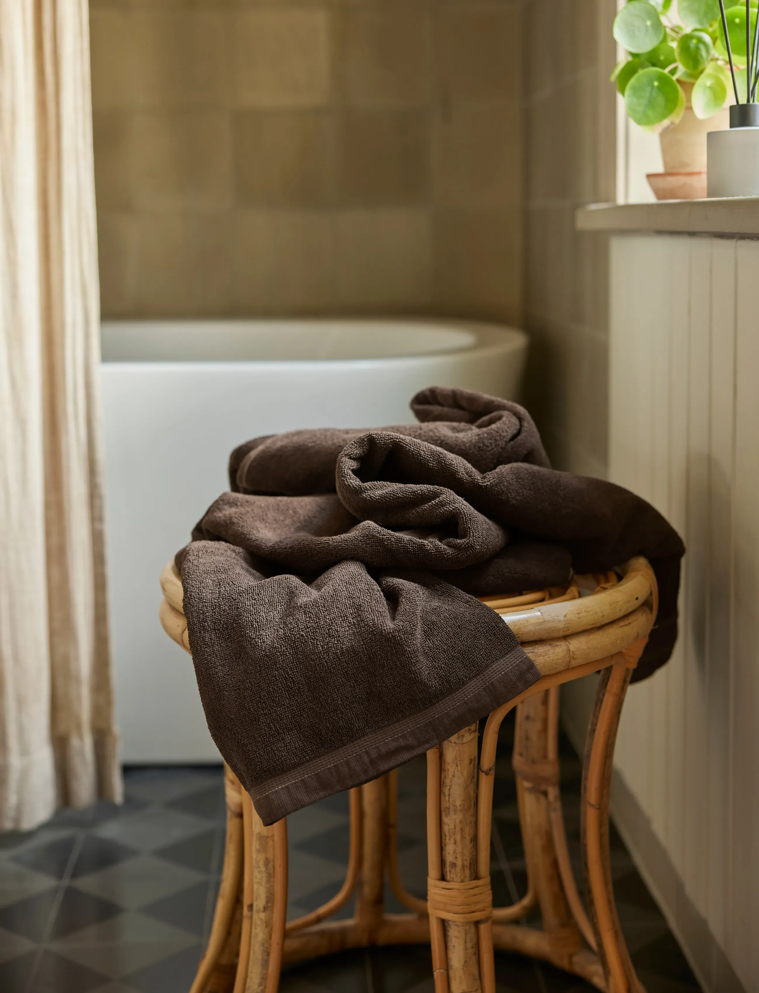 Himla - Lina Towel - saunalinad - chocolate - 2